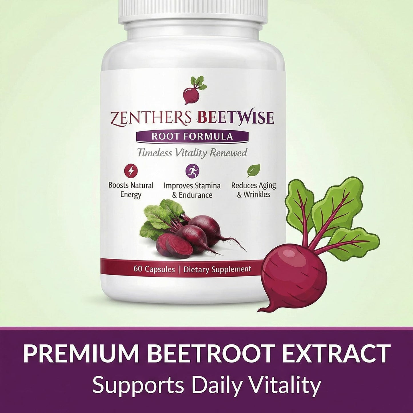 Zenthers Beetwise Beetroot Root Formula Capsule 1