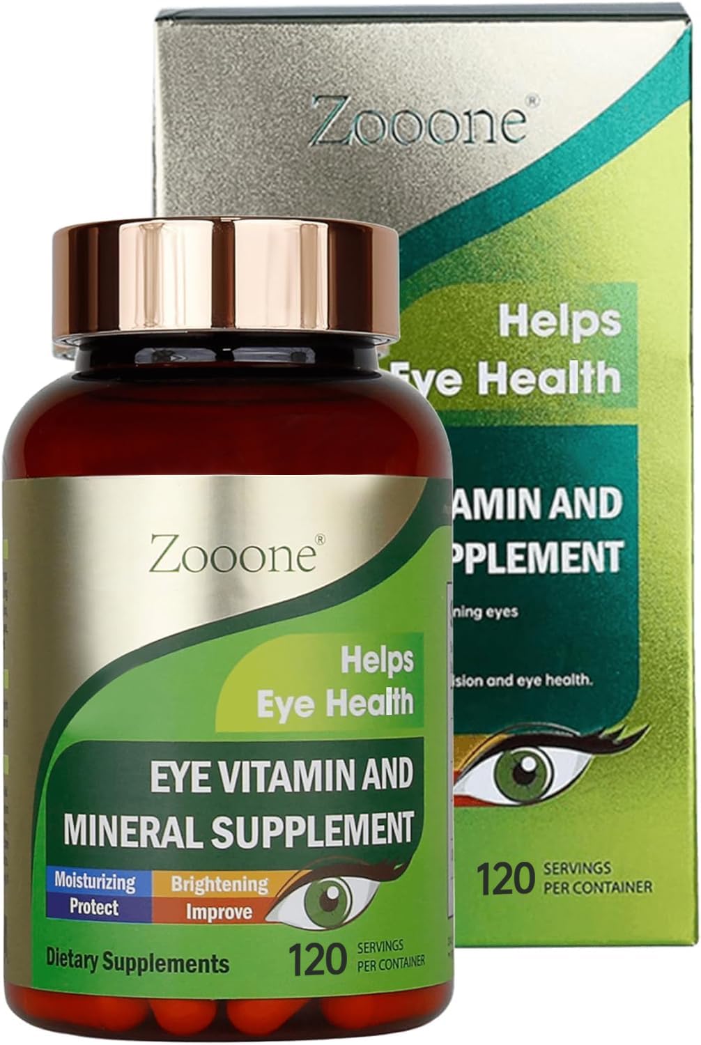 zooone Lutein Eye Vitamins Supplement Capsule 120 Count