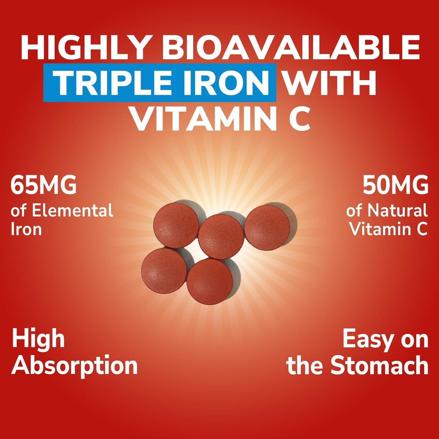 Vitalibre Iron Supplement 60 Tablets