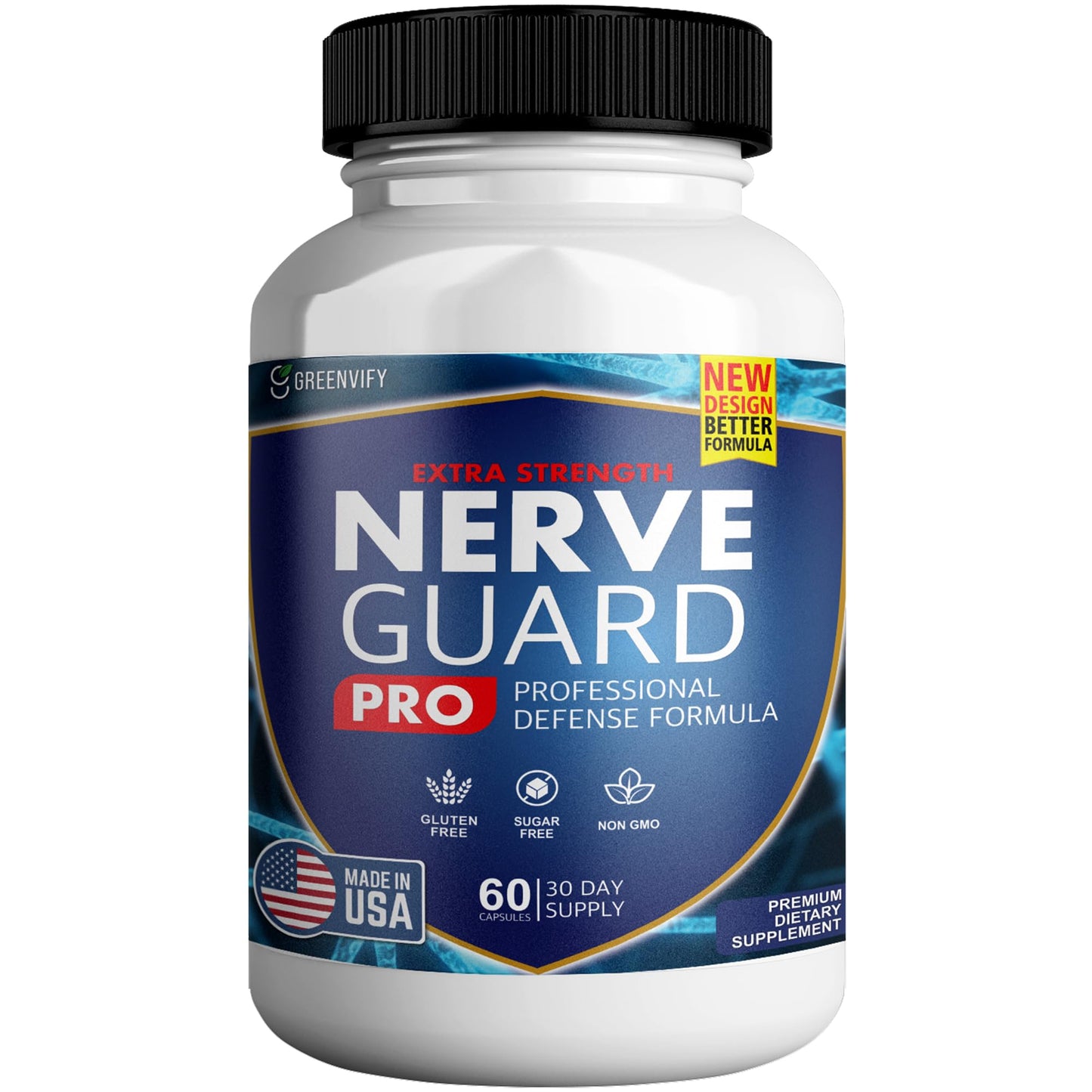 Nerve Shield Plus Nerve Guard Plus Pro Advanced Nerve Formula Capsule, 60 Count
