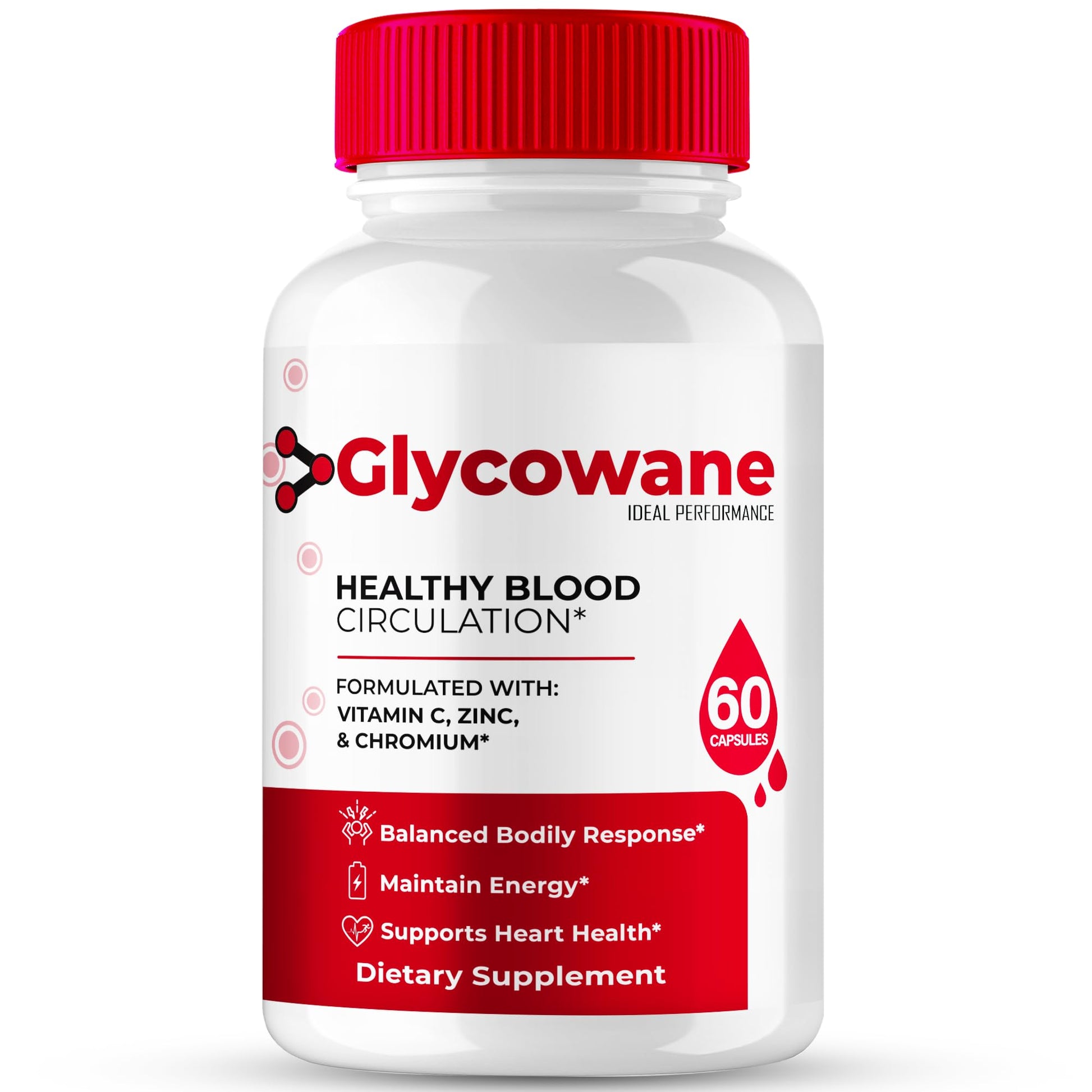 IDEAL PERFORMANCE Glycowane Advanced Blood Formula Capsules, 60 Count