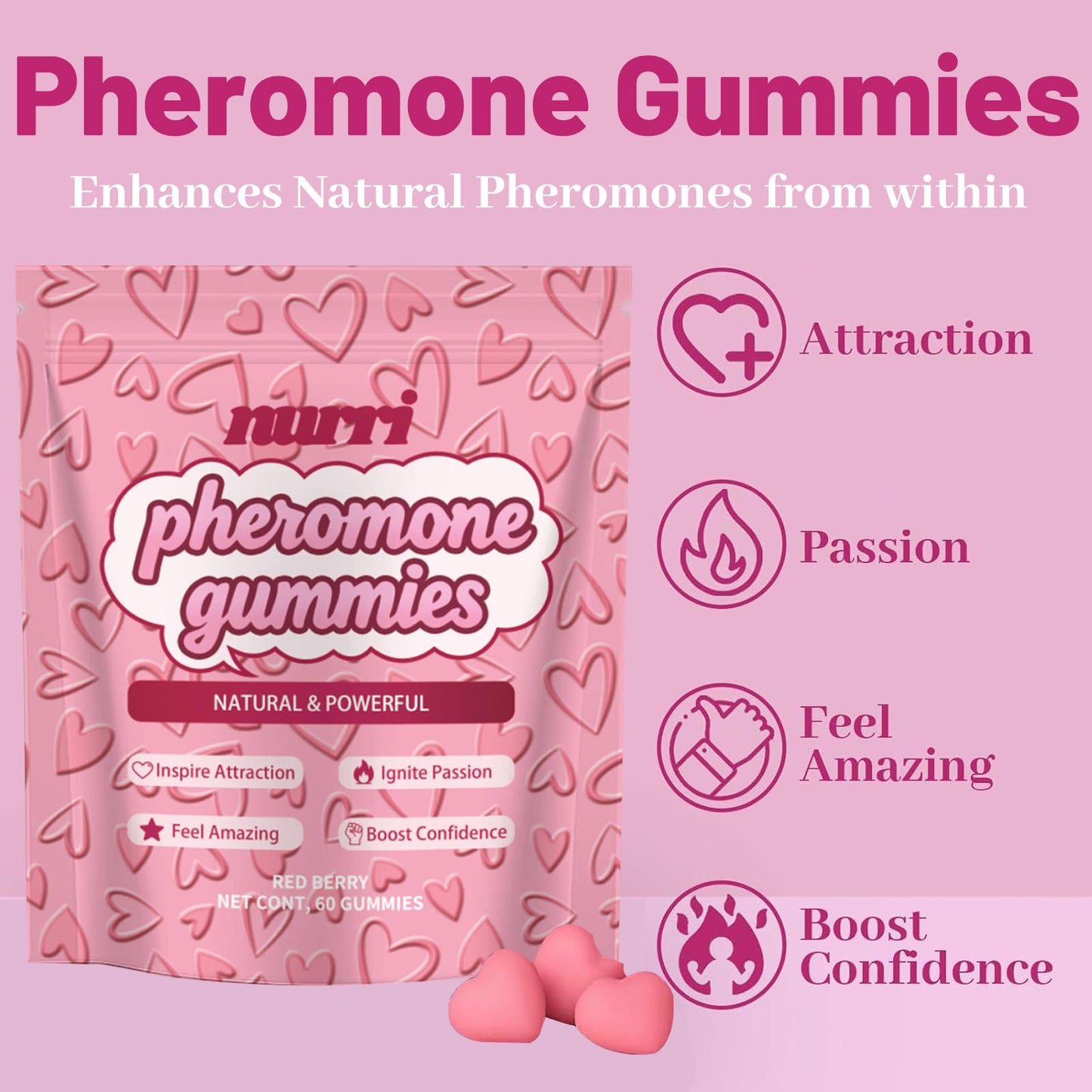 Nurri Pheromone Gummies for Her Powder 1