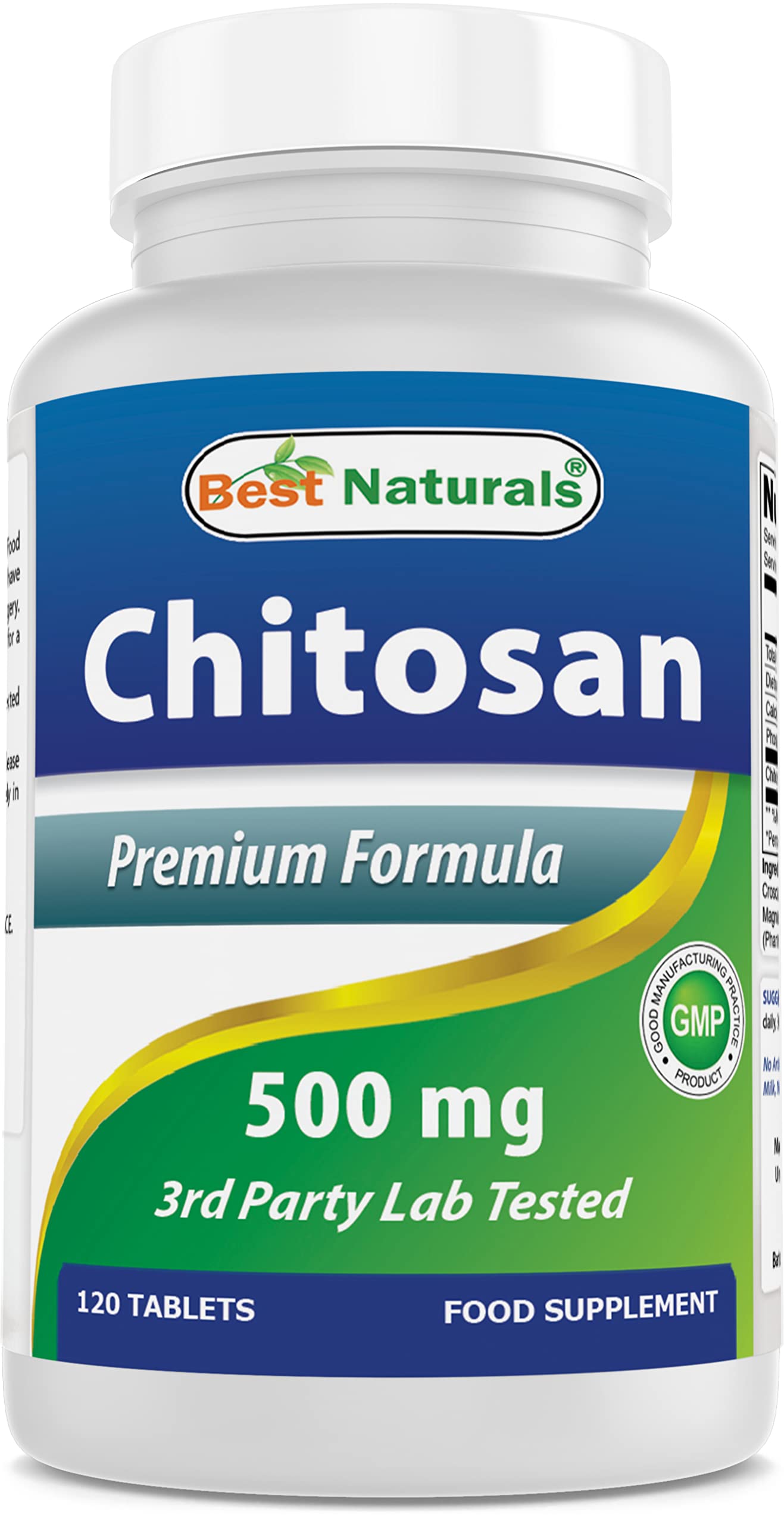 Best Naturals Chitosan 500 mg Tablets 120