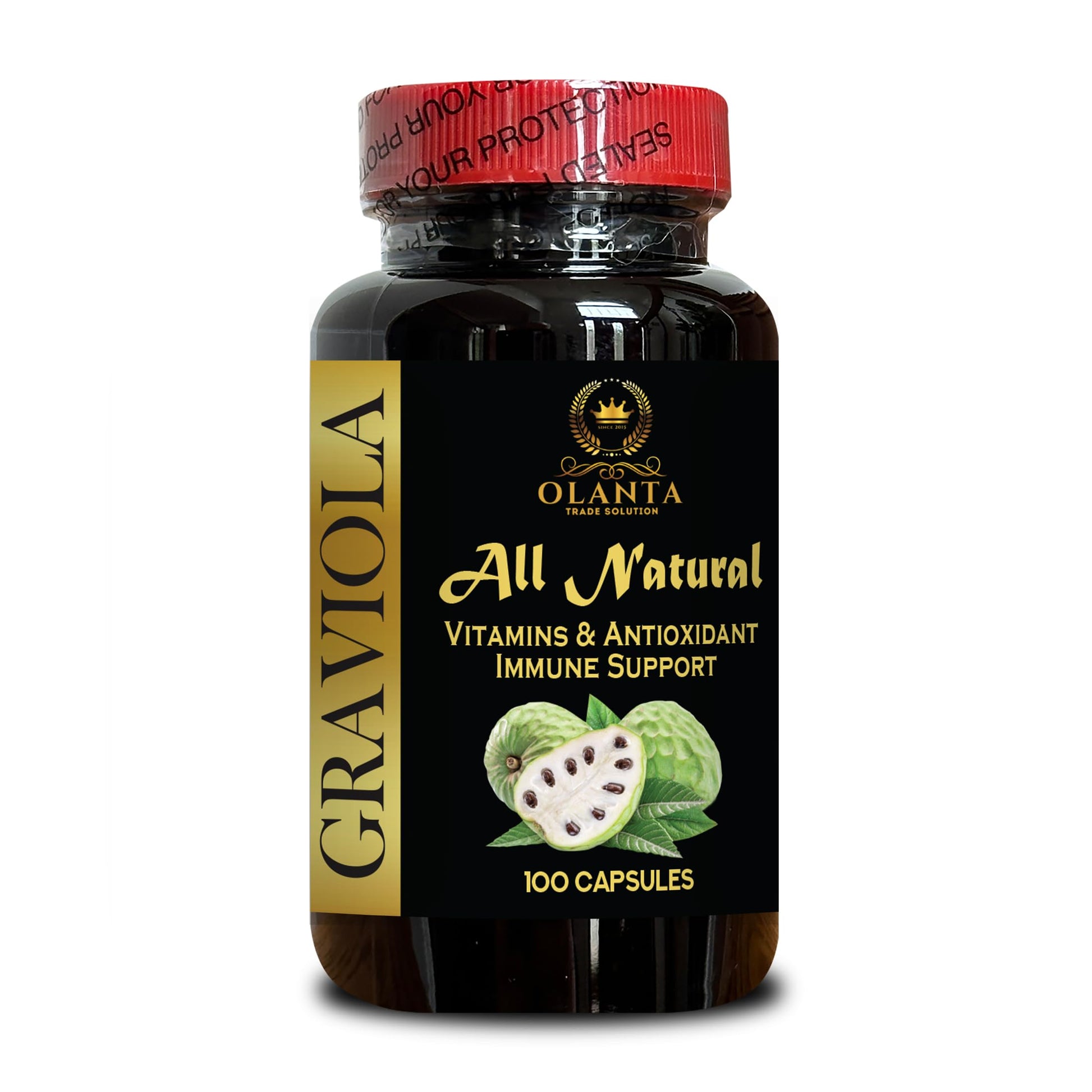 OLANTA TRADE SOLUTION Soursop Graviola Extract Capsules 100 Capsules