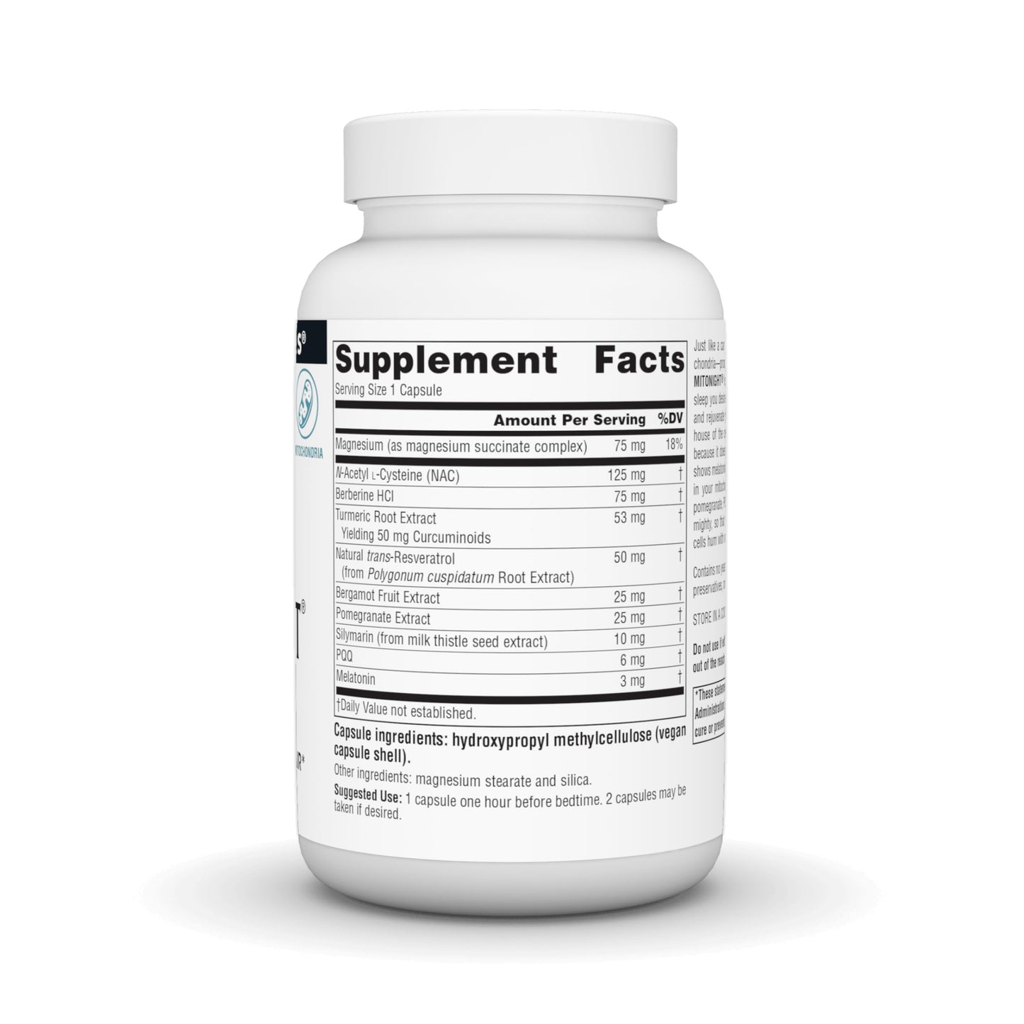 Source Naturals MitoNight with Melatonin Capsules 90