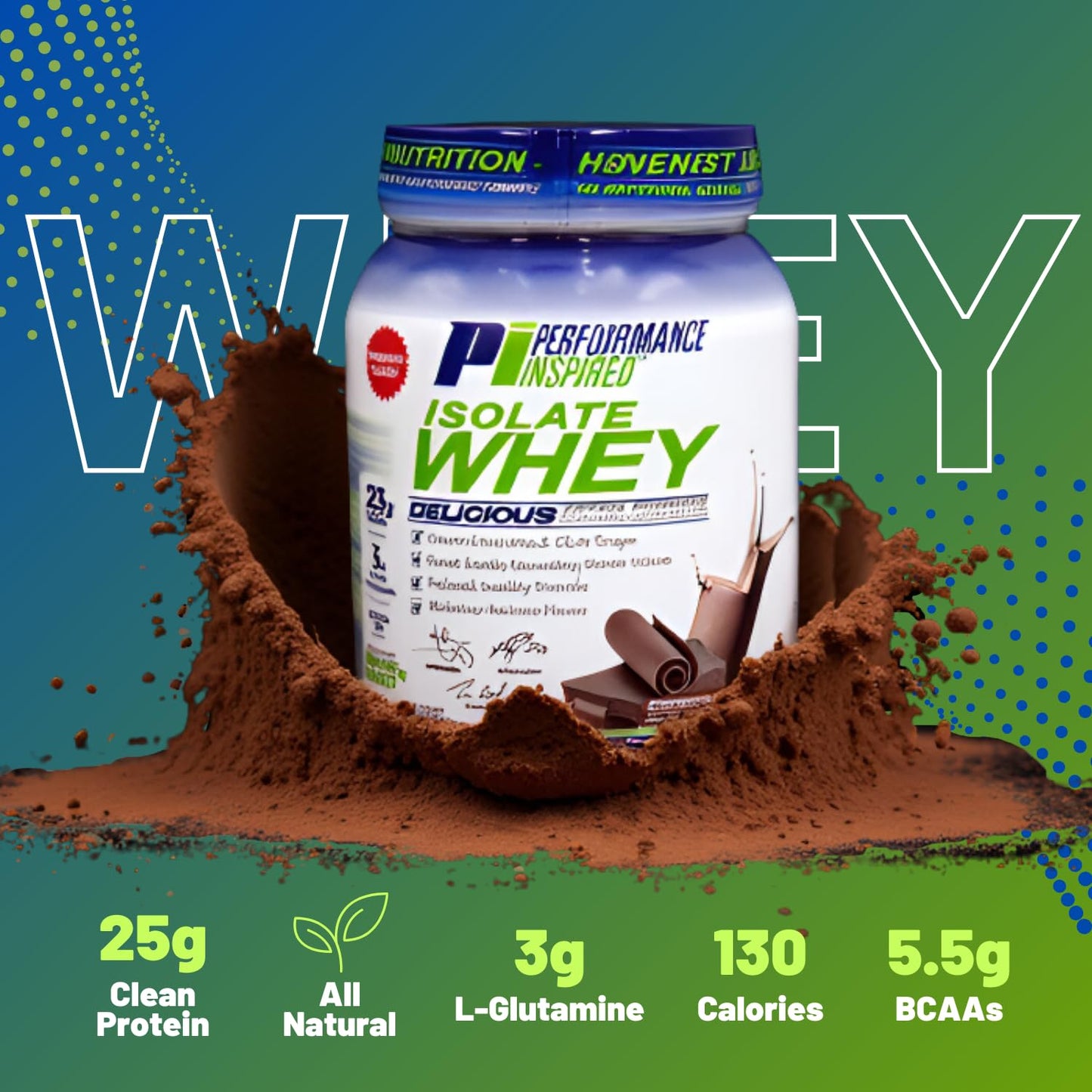 Performance Inspired Isolate Whey Protein Powder – Chocolate Passion – 32