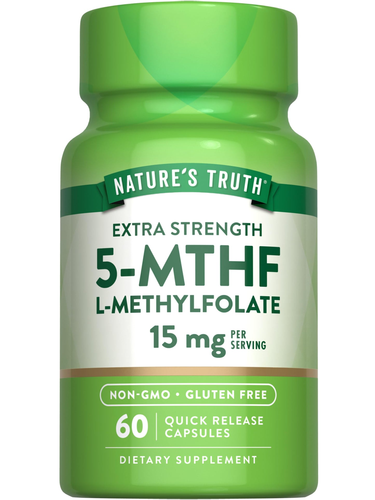 Nature's Truth L Methylfolate 15mg Capsules, 60 Count