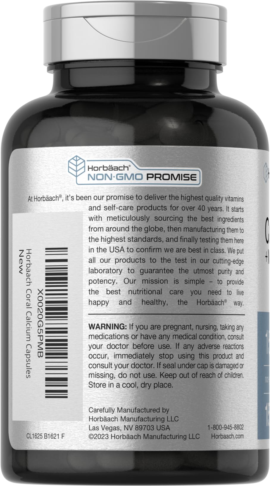 Horbäach Coral Calcium 1500mg Capsule, 150 Count