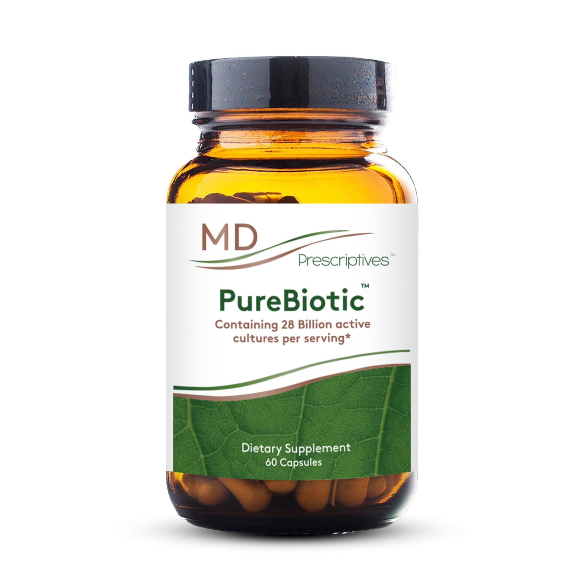 MD Prescriptives PureBiotic Probiotic Dietary Supplement for Digestive & Gut Health 60 Capsules