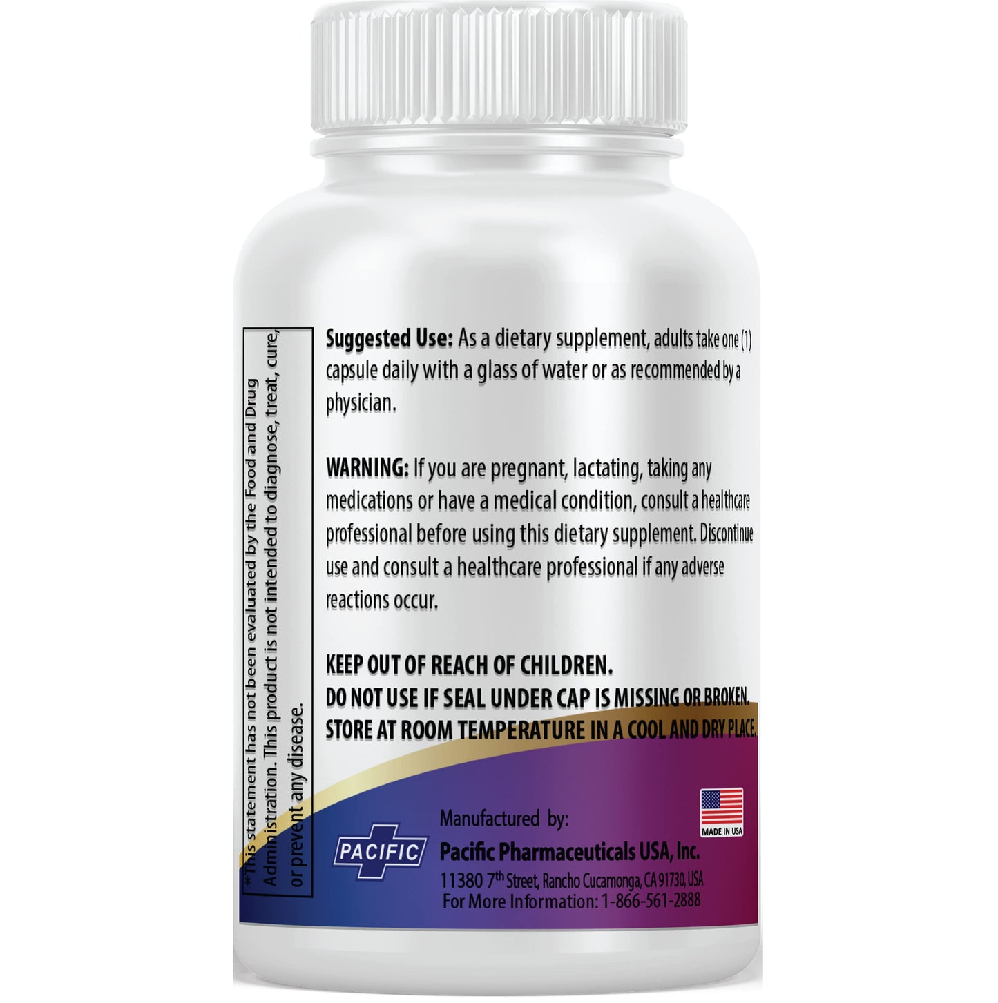 Pacific Nature's DIM 300mg with Black Pepper Capsules 180 Count