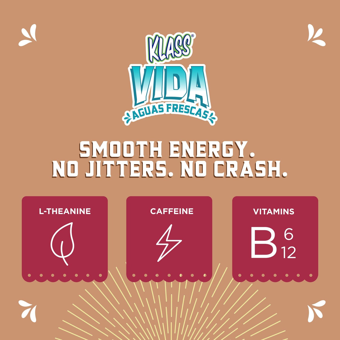 KLASS VIDA Energy + Hydration Coffee Horchata Electrolytes Powder 4.23 Ounce