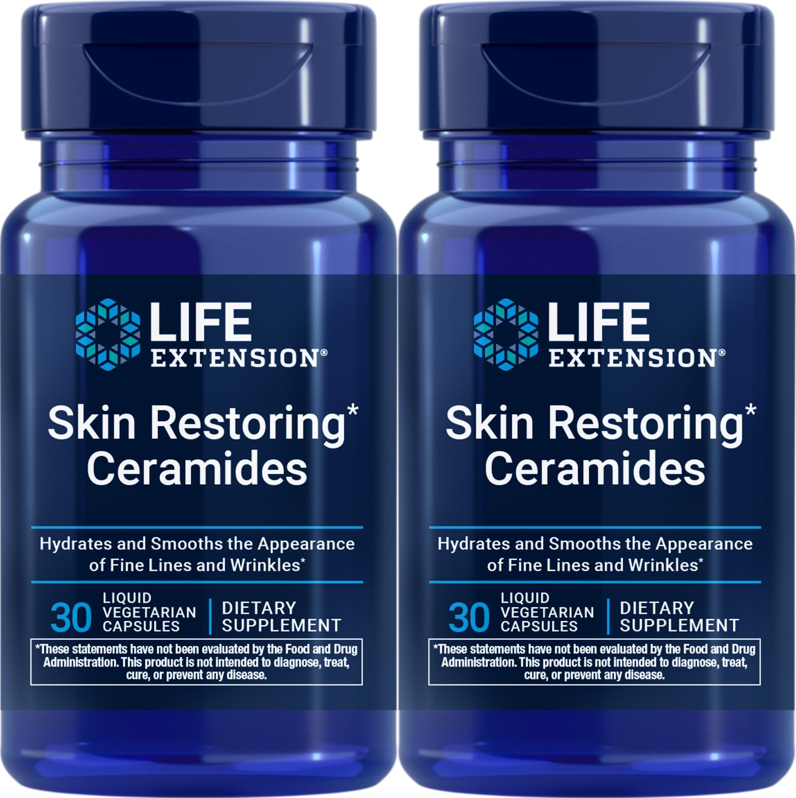 Life Extension Skin Restoring Ceramides Capsules 60