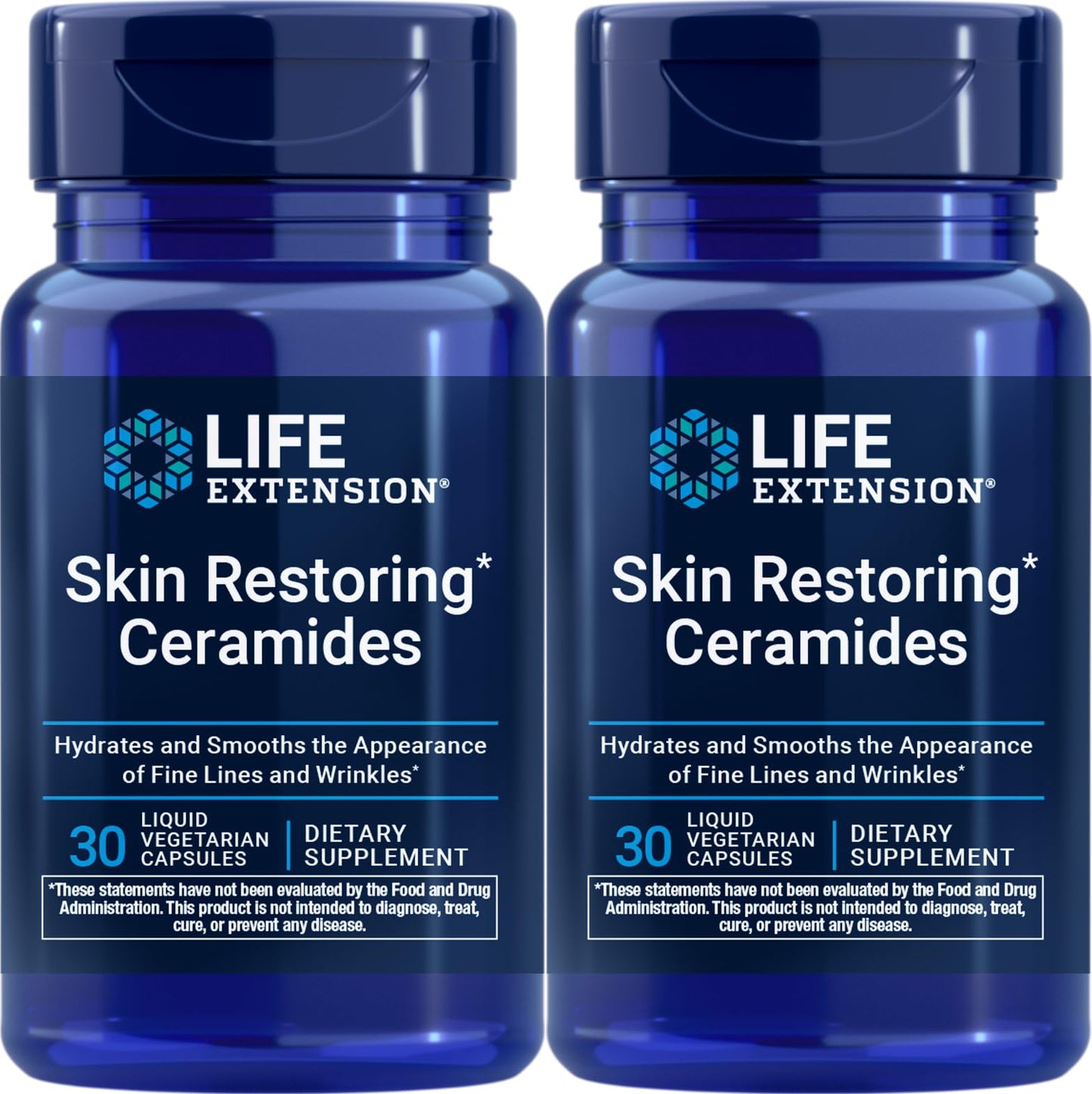 Life Extension Skin Restoring Ceramides 60 Capsules