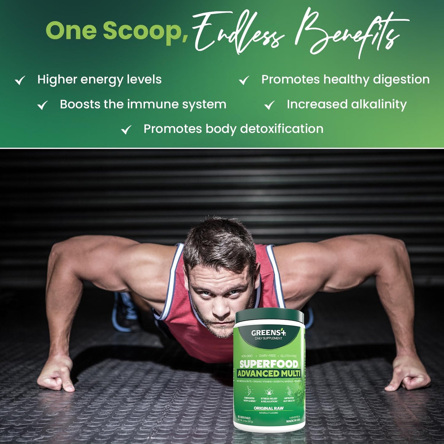 Greens+ Advanced Multi Raw Superfood Powder 9.4 Ounce