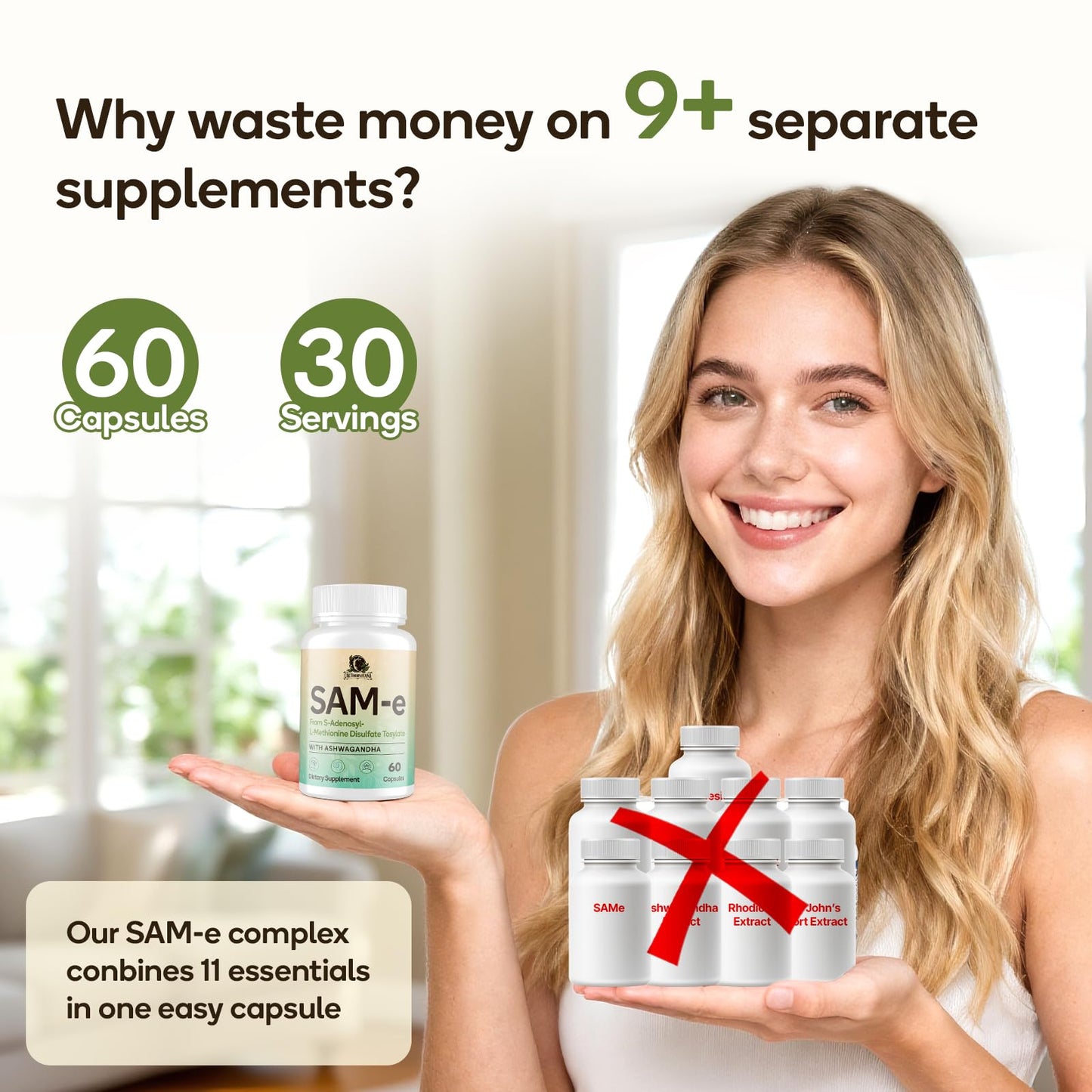 C Calthorvitana SAM-e Supplement Capsule, 60 Capsules