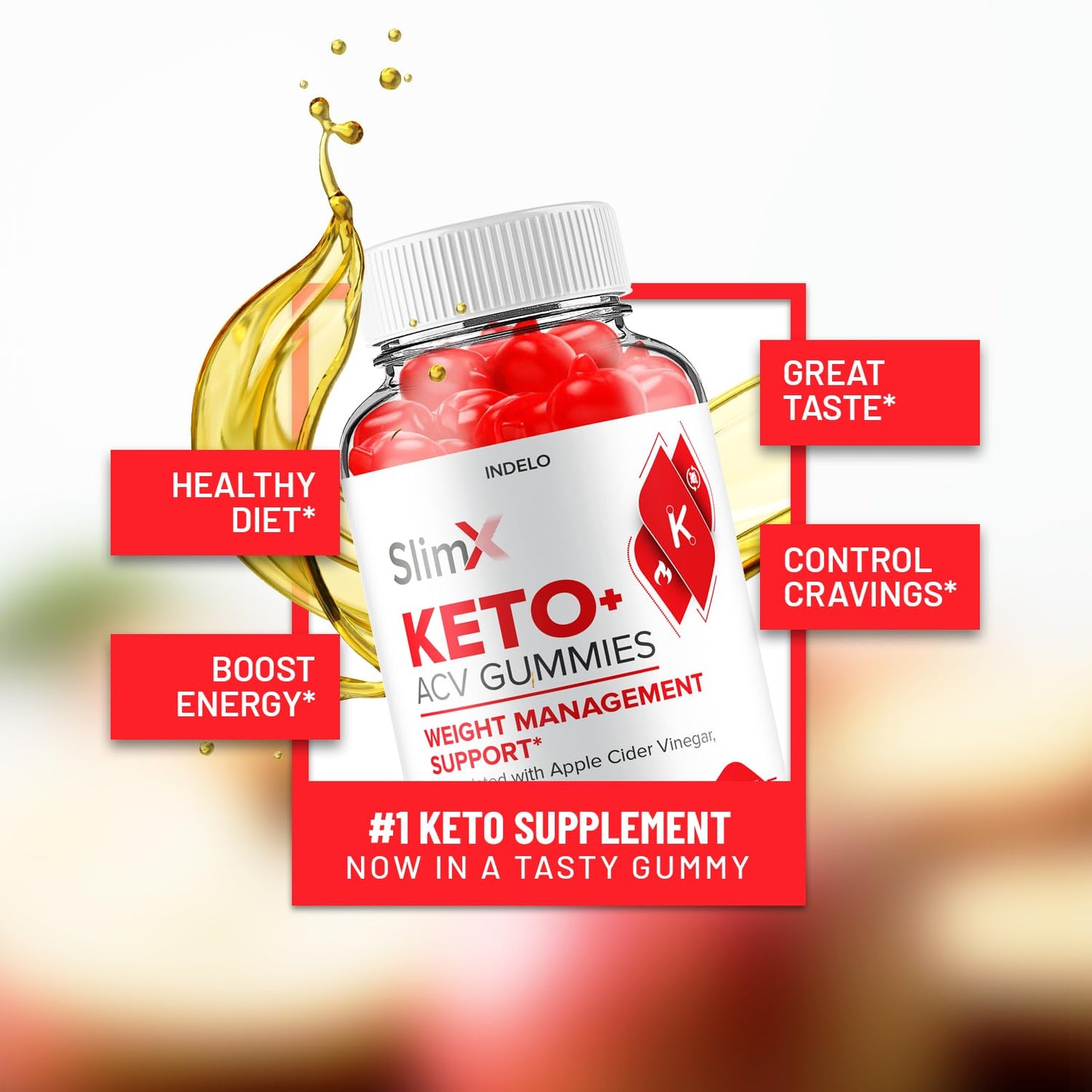 Indelo SlimX Keto ACV Gummies 300 Gummies