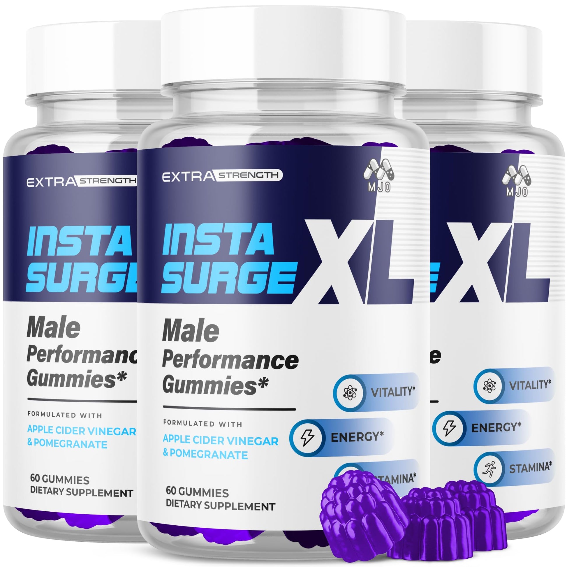 MJO Insta Surge XL Gummies for Men, 180 Gummies