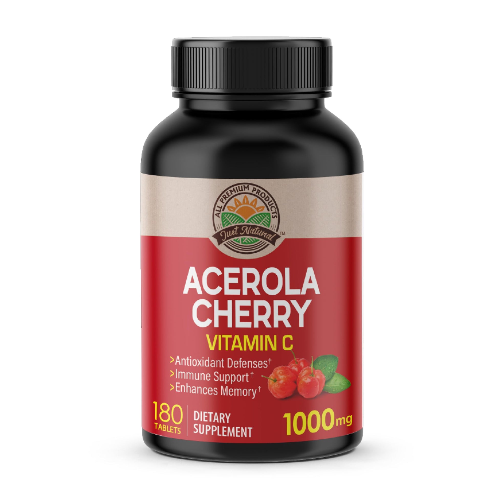 NANOWELL Acerola Cherry Vitamin C 1000mg Tablet, 180 Tablets