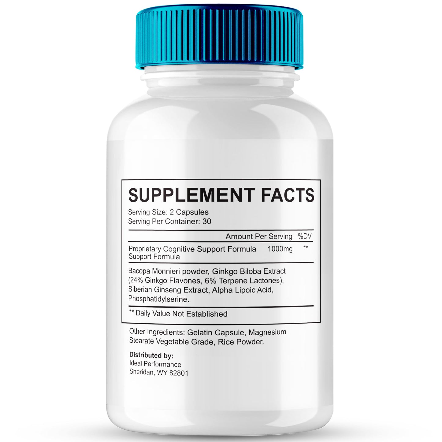 IDEAL PERFORMANCE Cranium Brain & Memory Supplement Capsule 60 Count