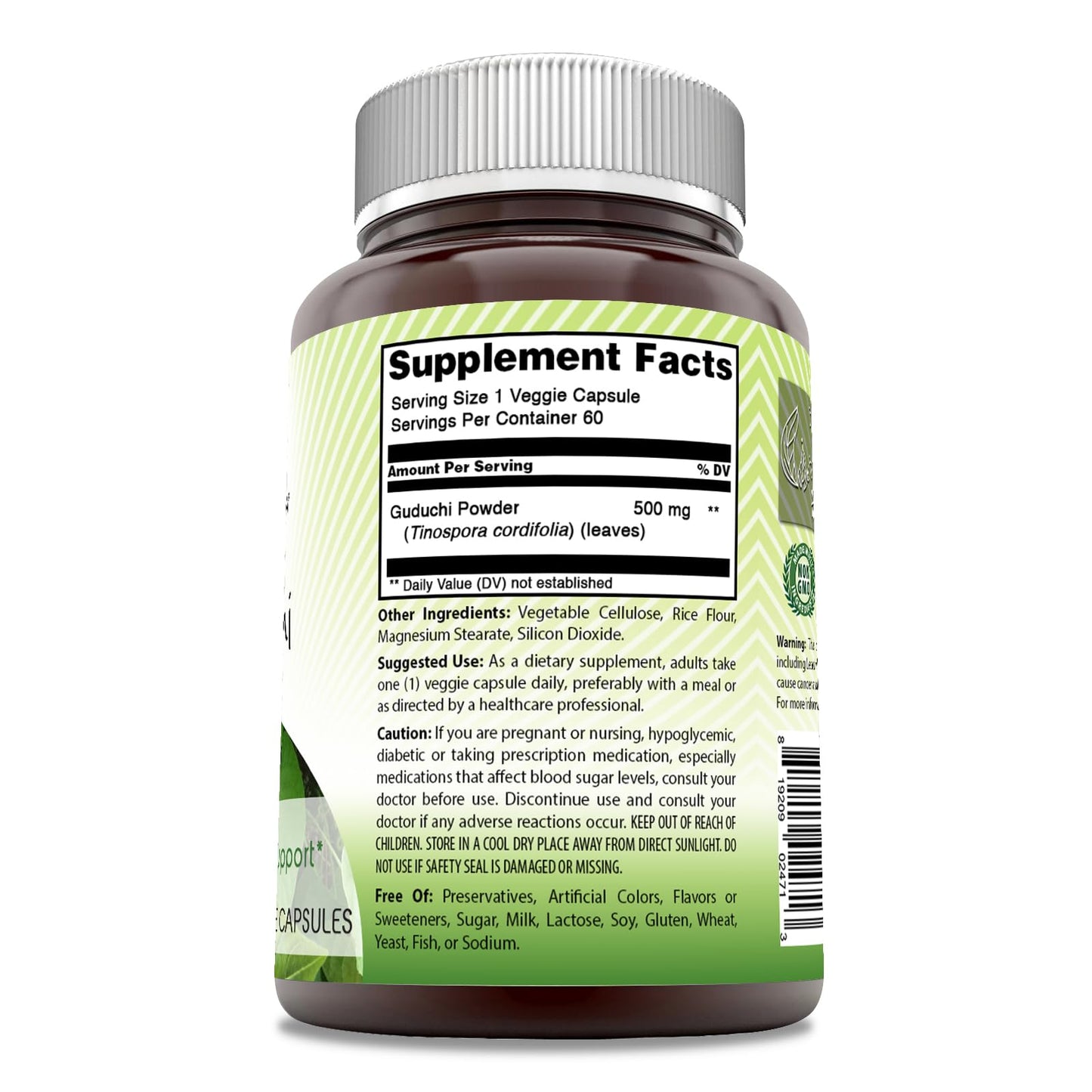 Amazing India Guduchi 500 mg Supplement Capsule, 60 Count