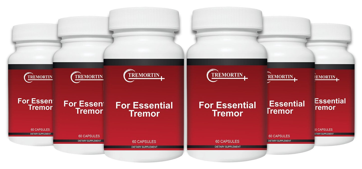 Tremortin Best Natural Aid for Essential Tremor Capsules, 6 Capsules