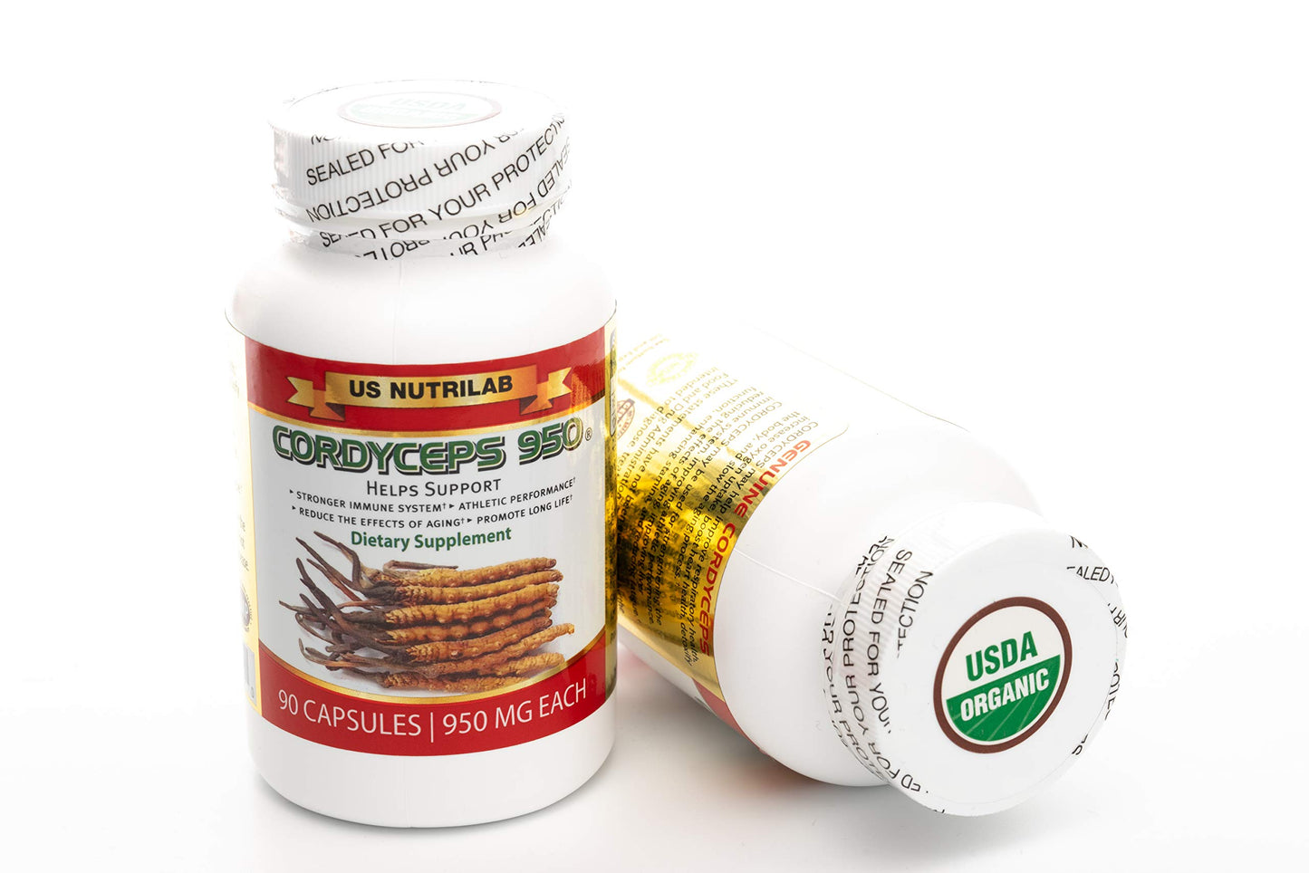 Cordyceps 950 USDA Organic Capsules 1 Count