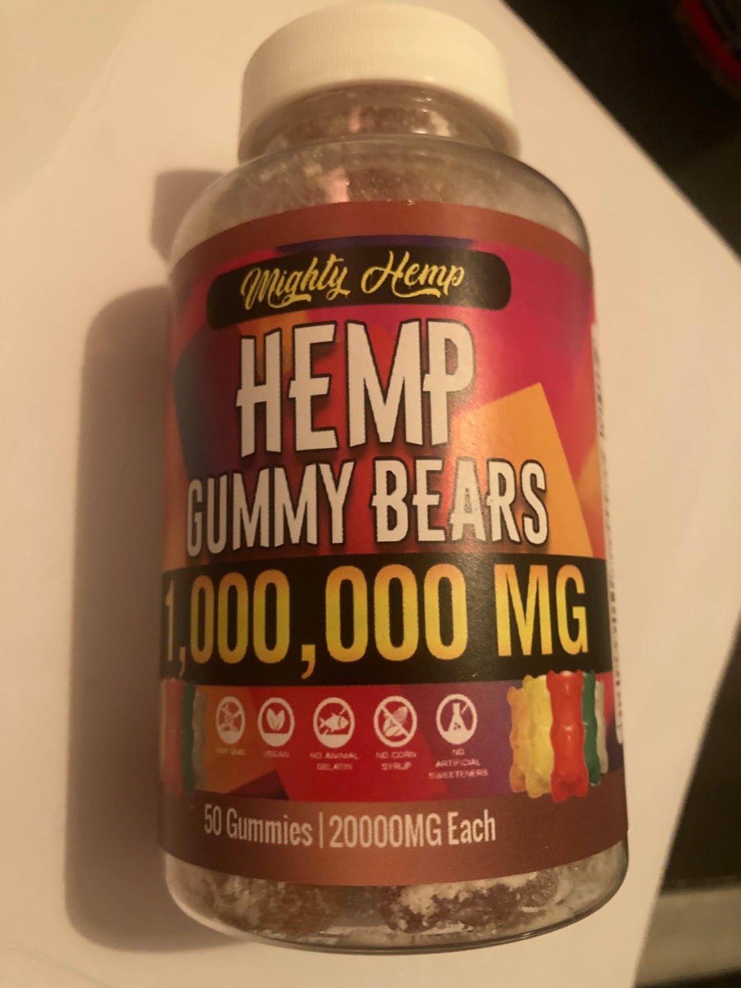 The CBD Project Hemp Gummies Omega-3-6-9 Complex Gummy 50 Count