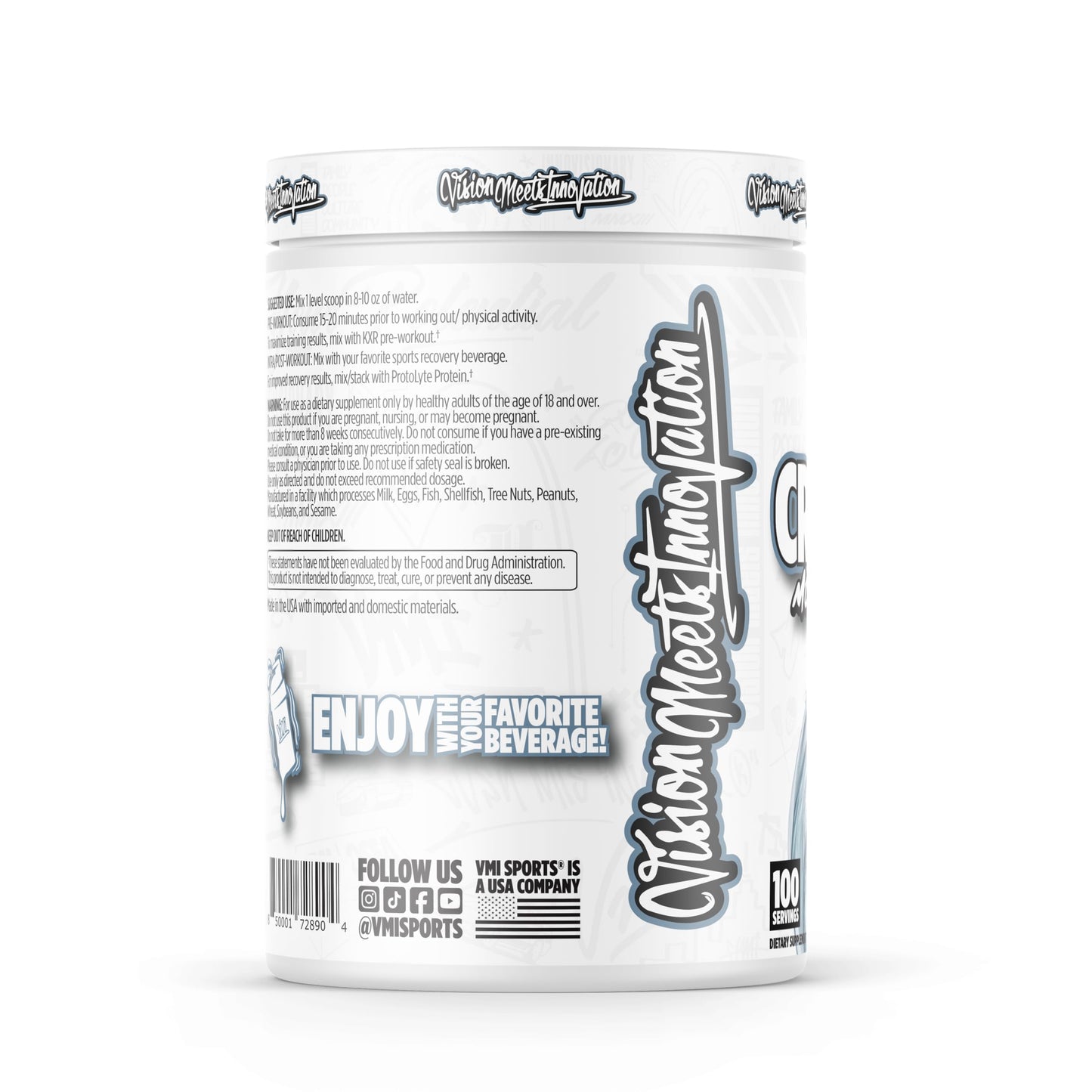 VMI Sports Creatine Monohydrate Powder 17.6 oz