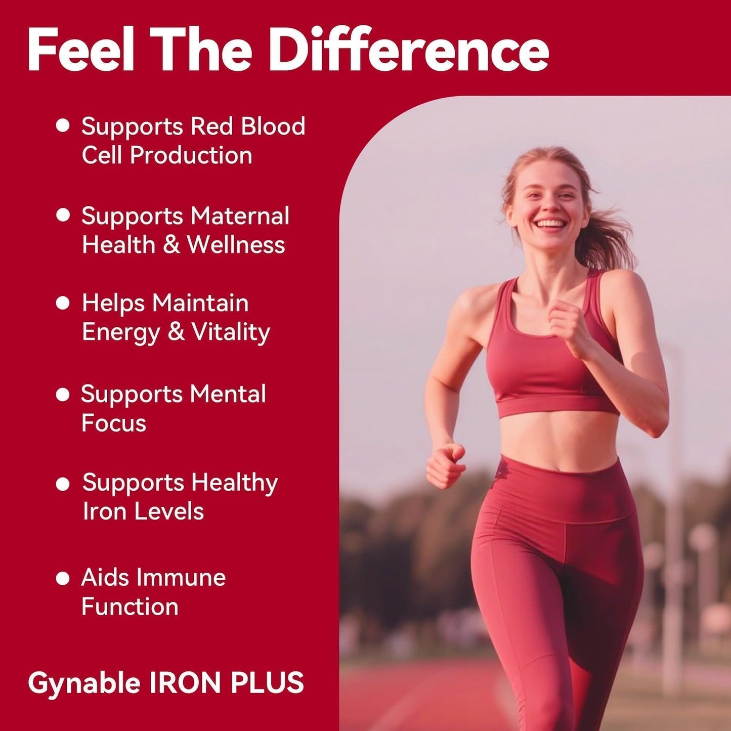 Gynable Gentle Iron Supplement for Women, Tablet, 20 Tablets