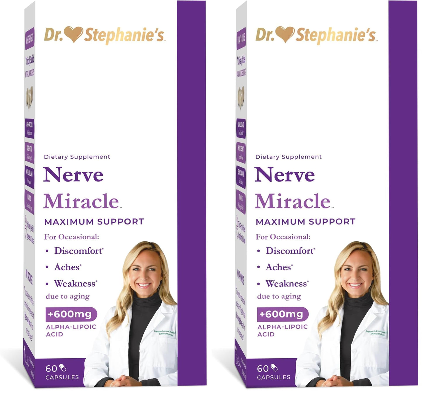 Pharmaganics Nerve Miracle Maximum Strength Supplement Capsule, 2 Capsules