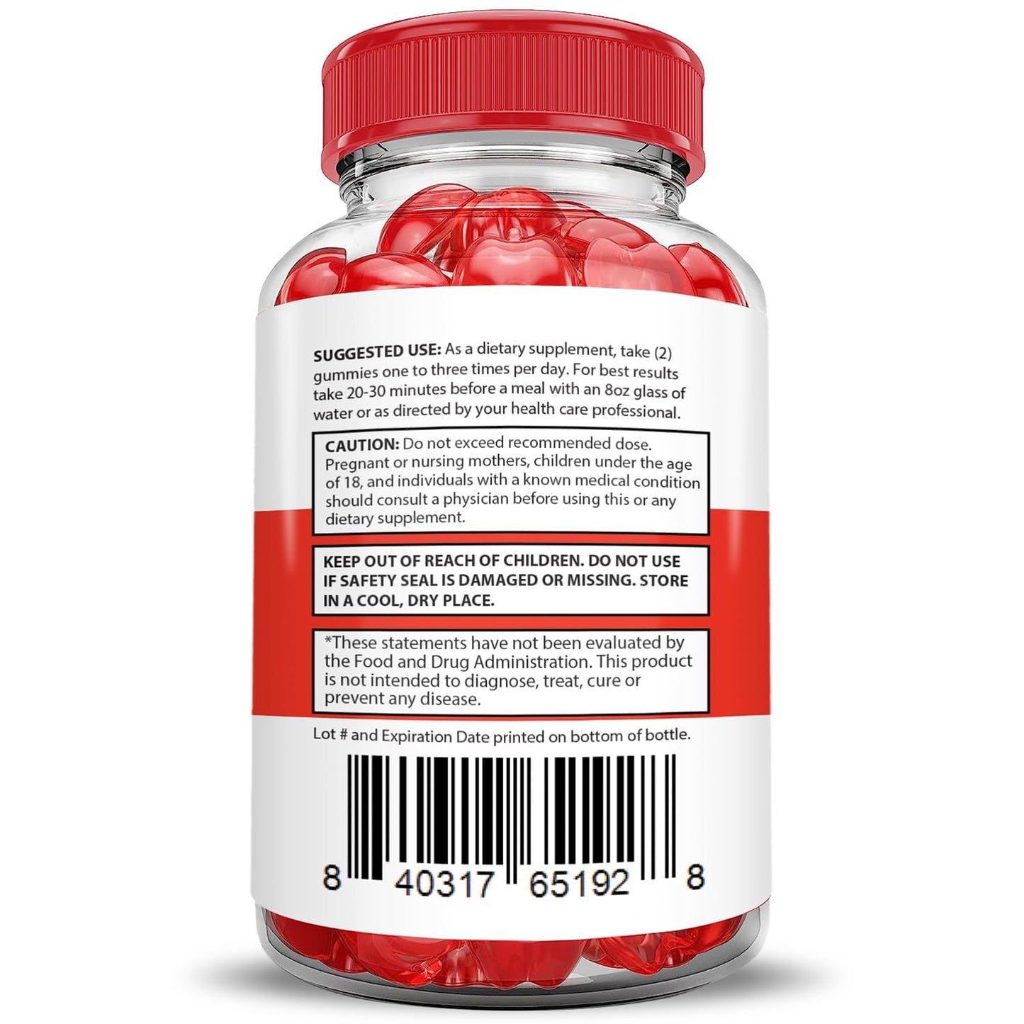 Justified Laboratories Rapid Lean Keto ACV Gummies (1000 mg) Gummy, 60 Count