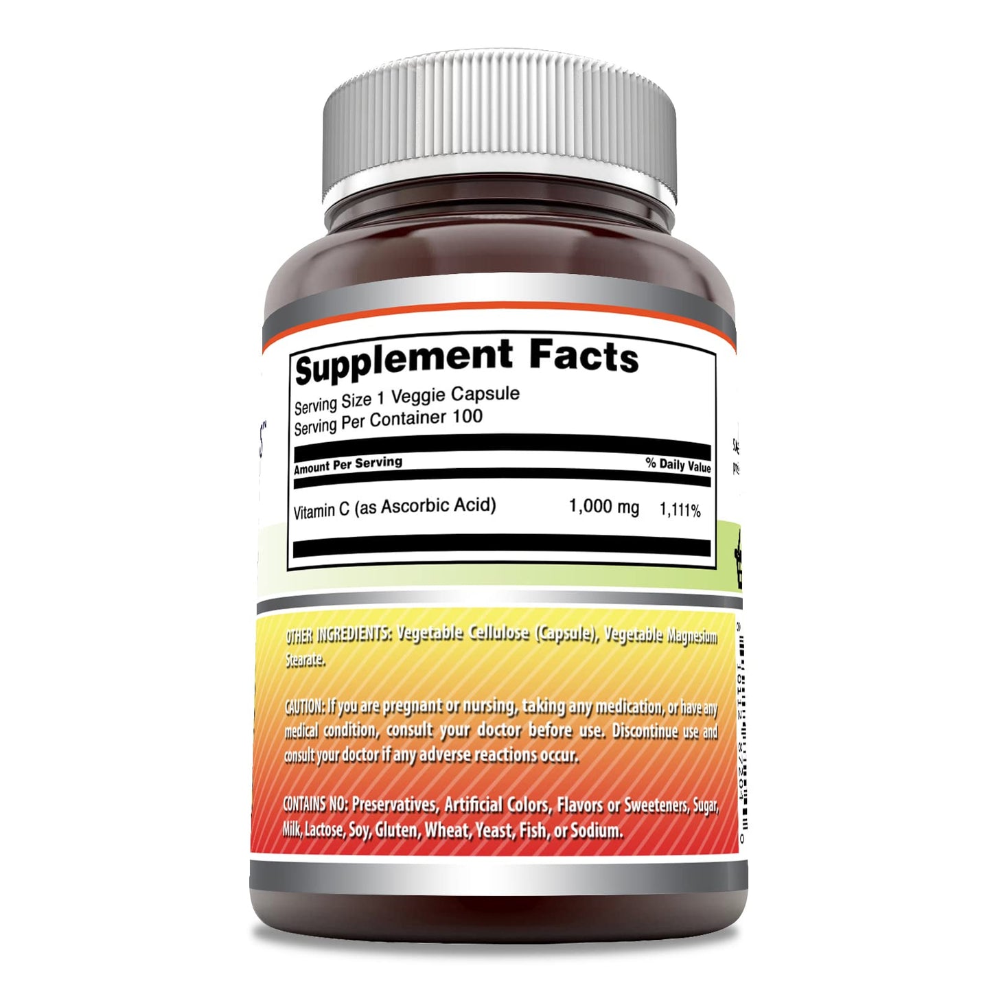 Amazing Nutrition Vitamin C Supplement Capsule 1 Count