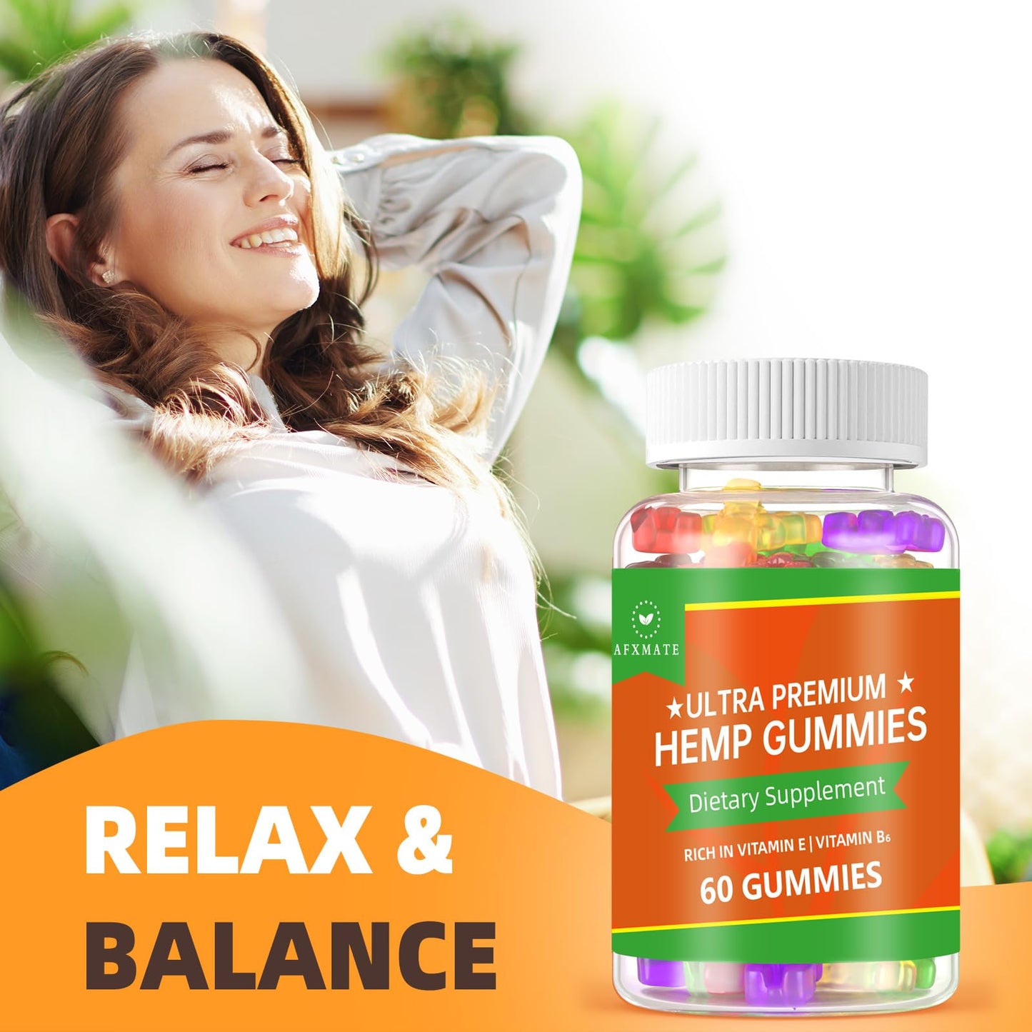 AFXMATE Hemp Seed Extract Gummies Gummy 120 Gummies