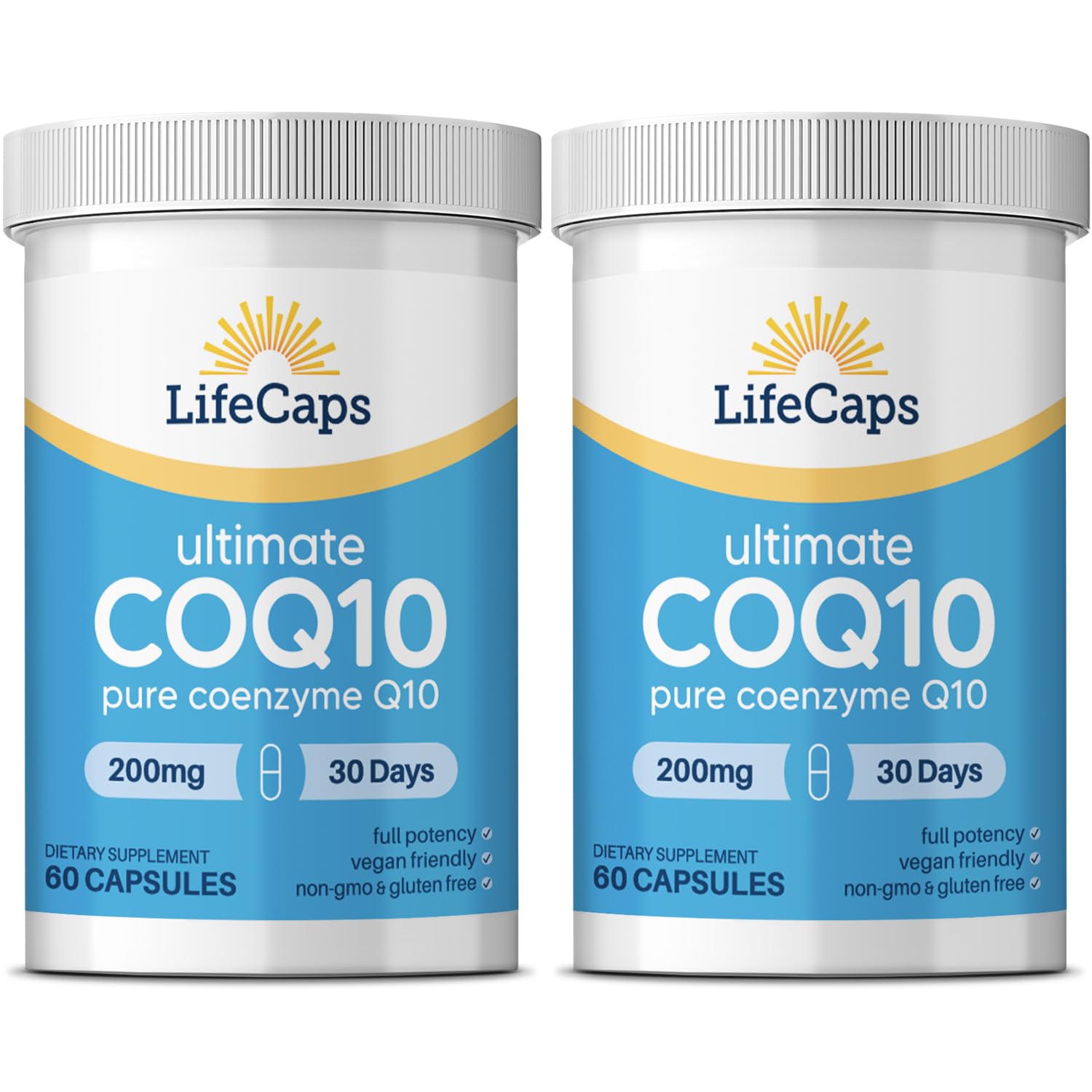 LifeCaps CoQ10 200mg Capsule, 60 Count