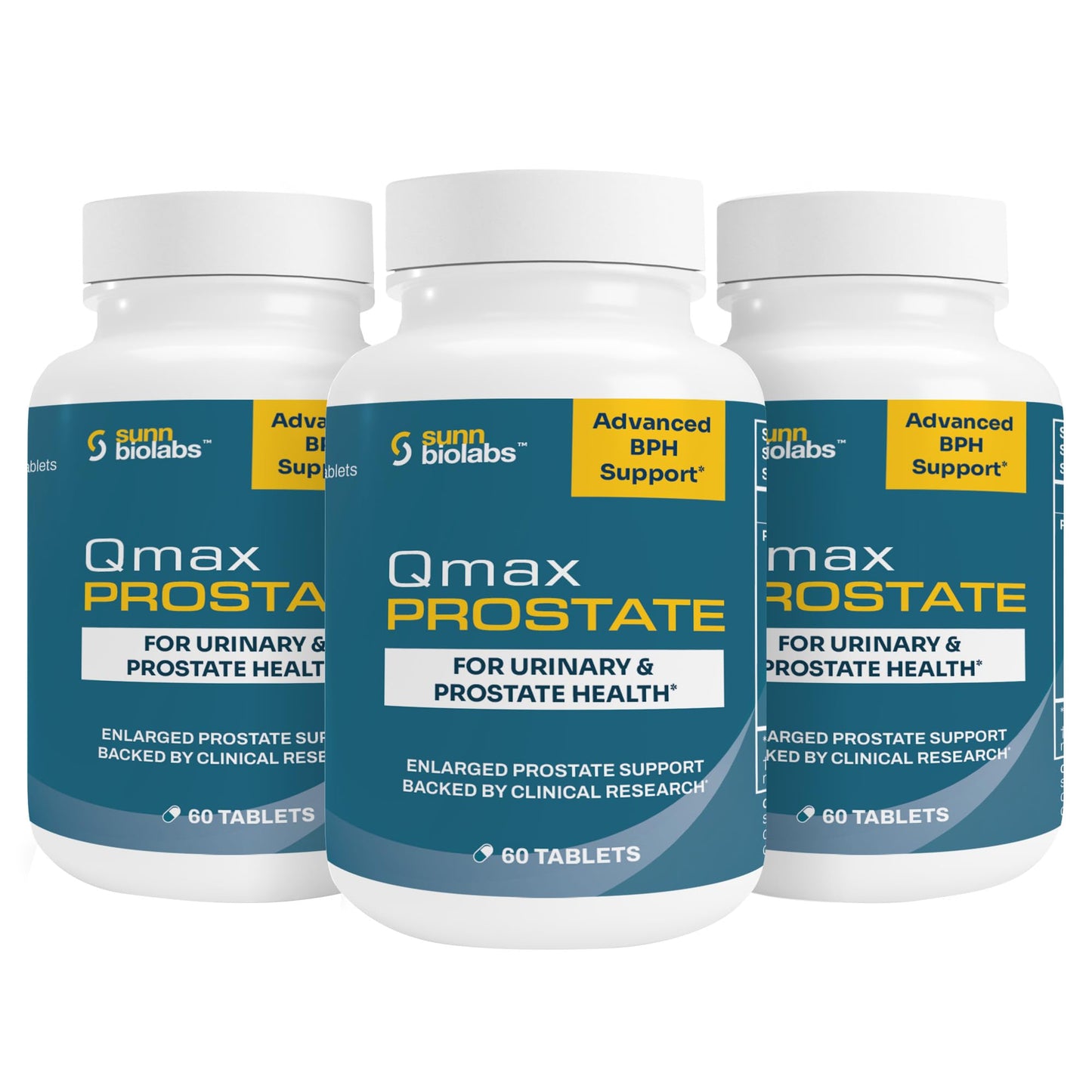 SUNN BIOLABS Qmax Prostate with Premium Saw Palmetto, 60 Tablets