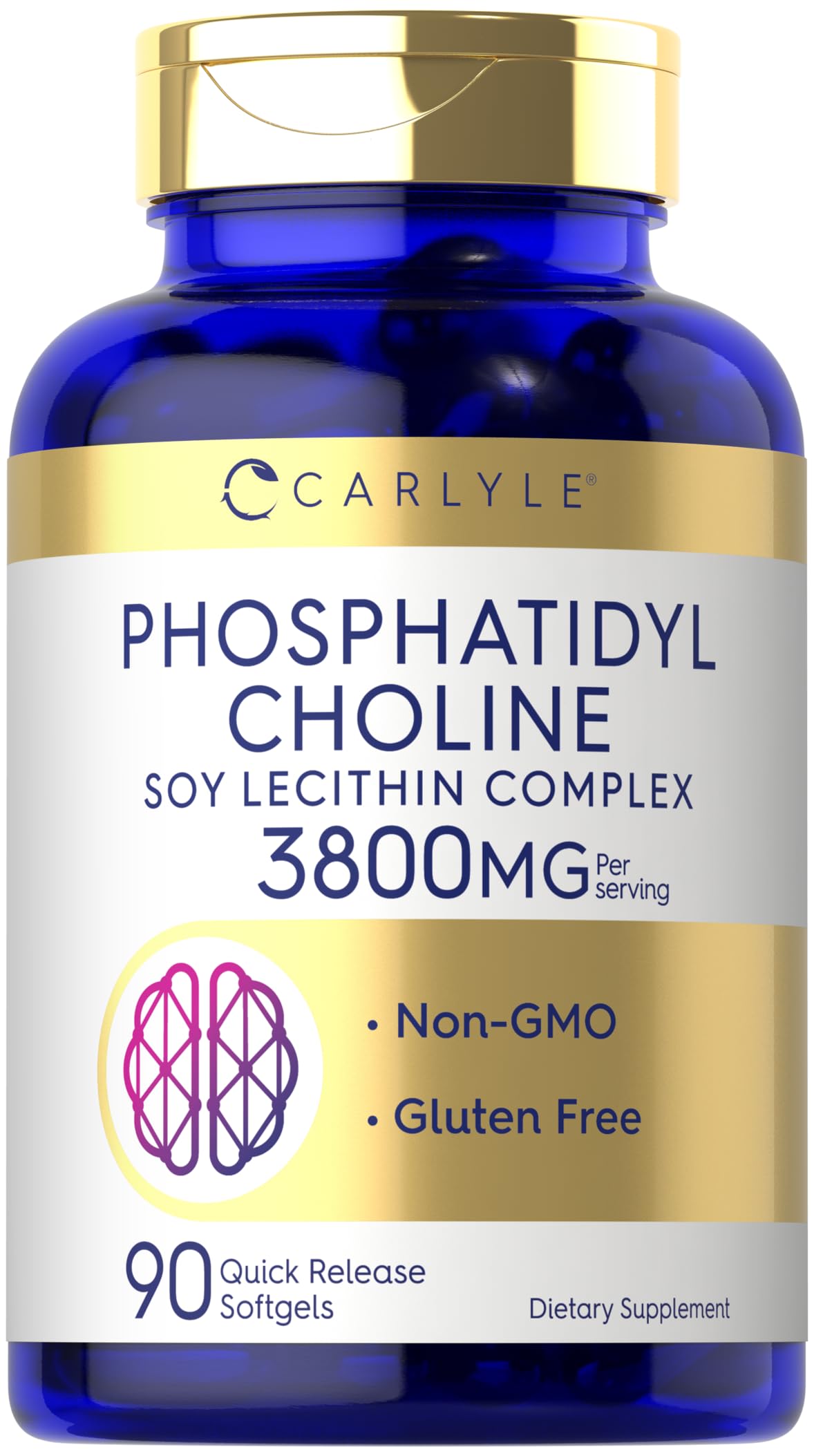 Carlyle Phosphatidyl Choline Supplement 3,800mg Softgel 90