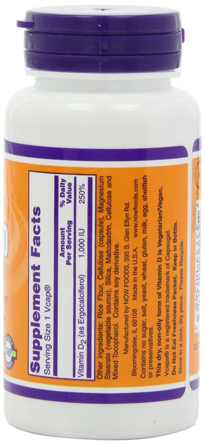 NOW Foods Vitamin D Capsule 240