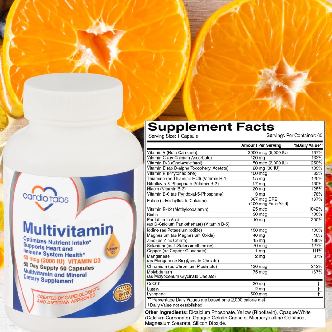CardioTabs Multivitamin 60 Capsules