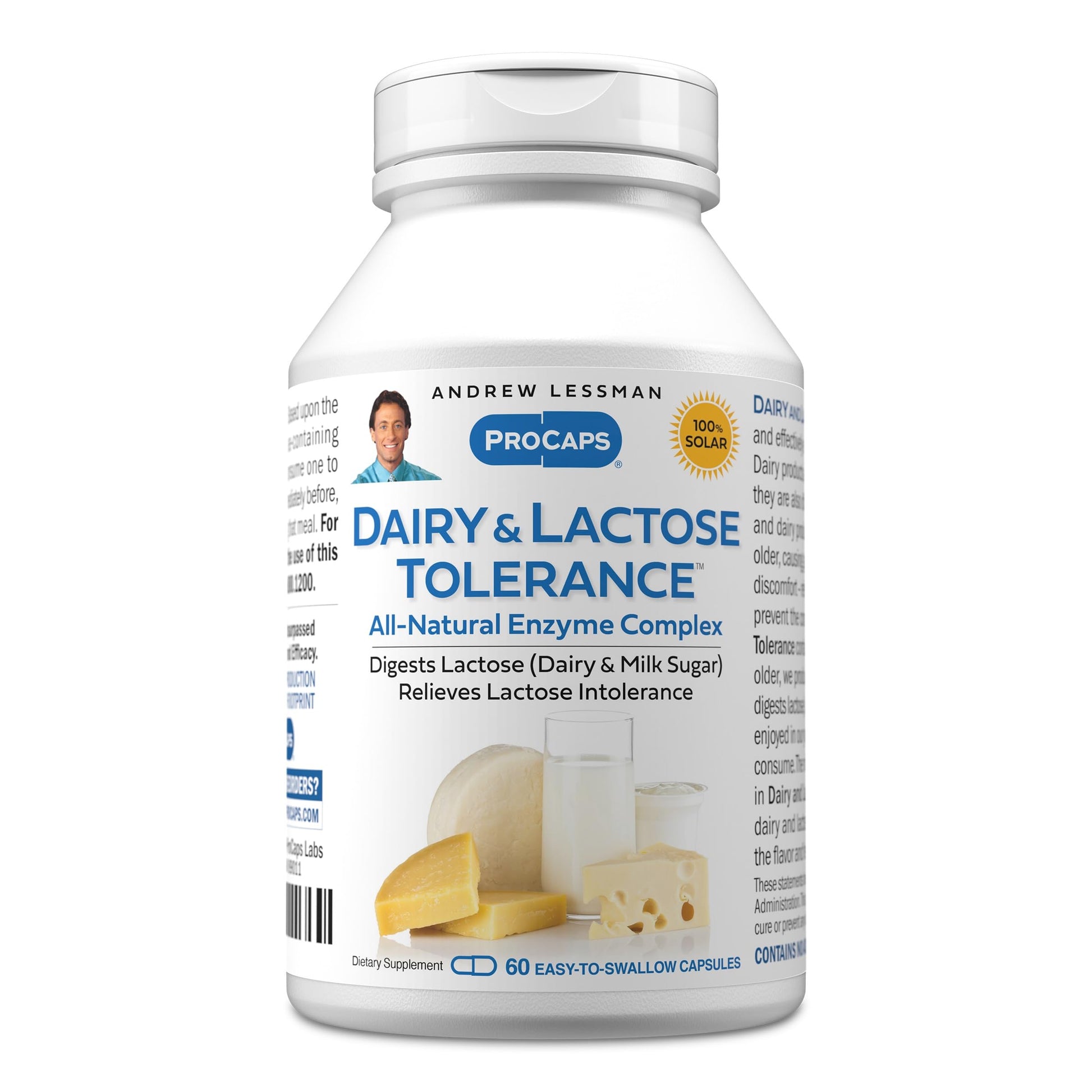 ANDREW LESSMAN Dairy and Lactose Tolerance Capsules, 60 Count
