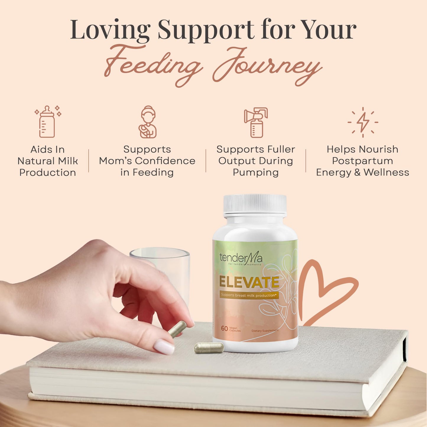 tenderMa Elevate Lactation Supplement 60 Capsules