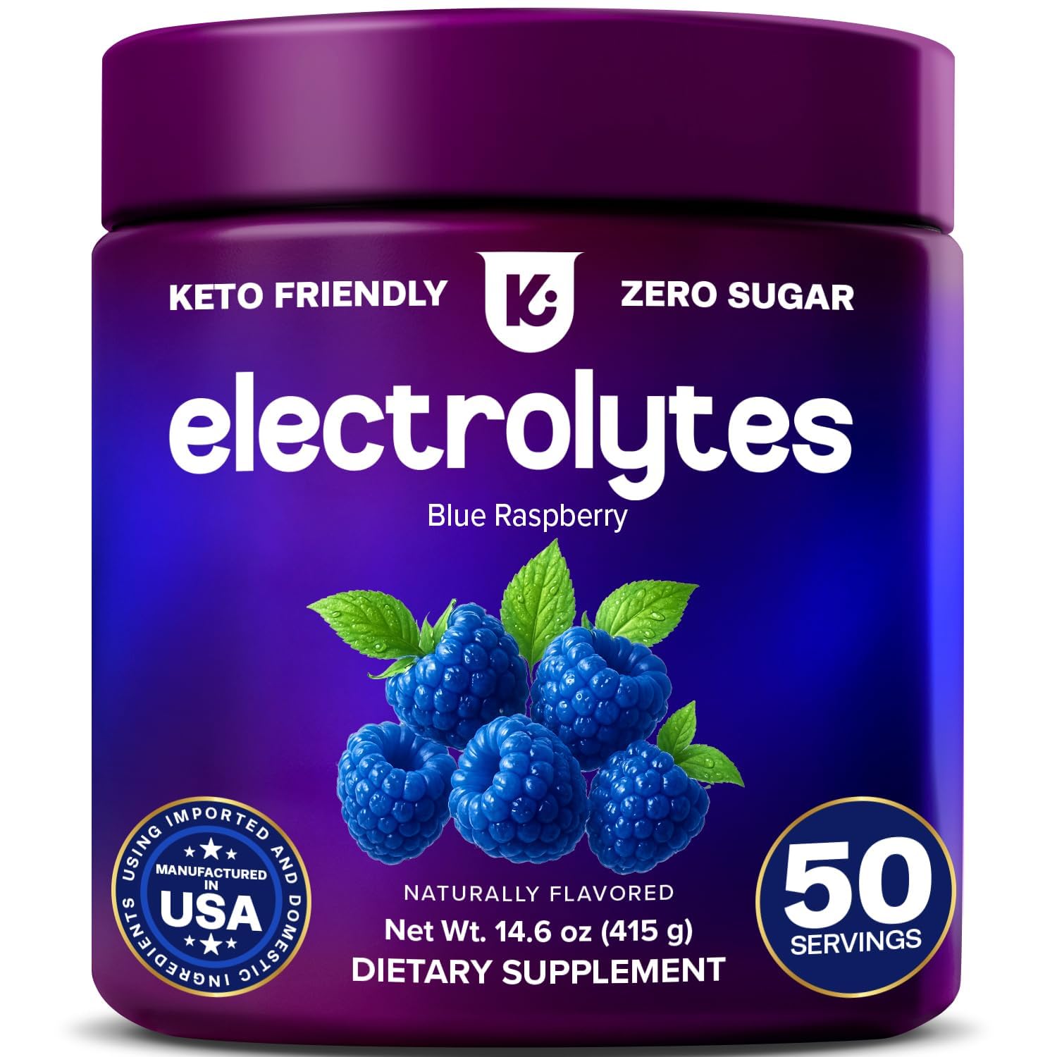 Keppi Electrolytes Powder Blue Raspberry (14.6)