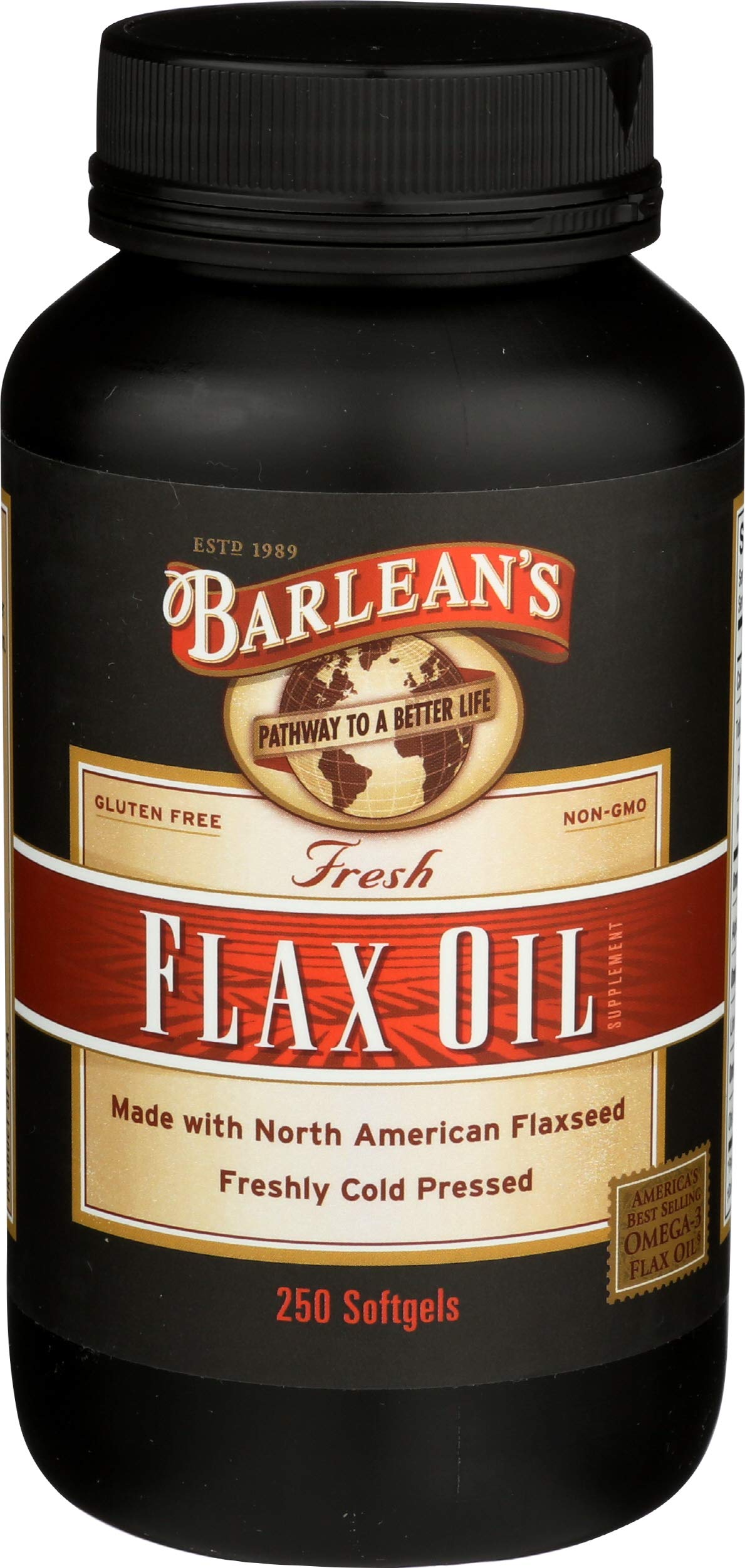 Barlean's Flax Oil Softgels 250 Count