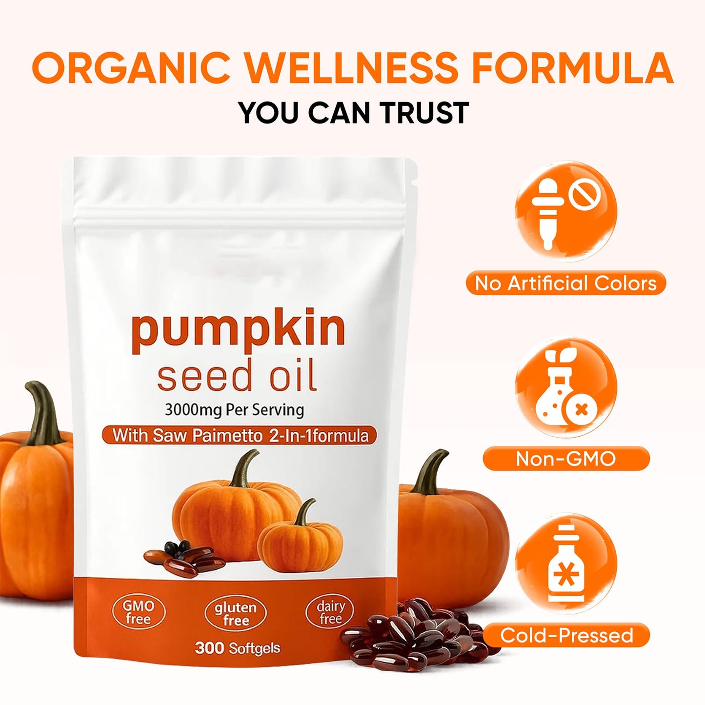 Hanachi Molana Pumpkin Seed Oil Softgel 1 Count