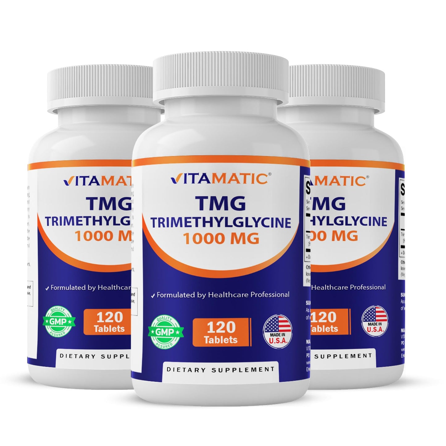 Vitamatic TMG 1000mg Tablets, 120 Count