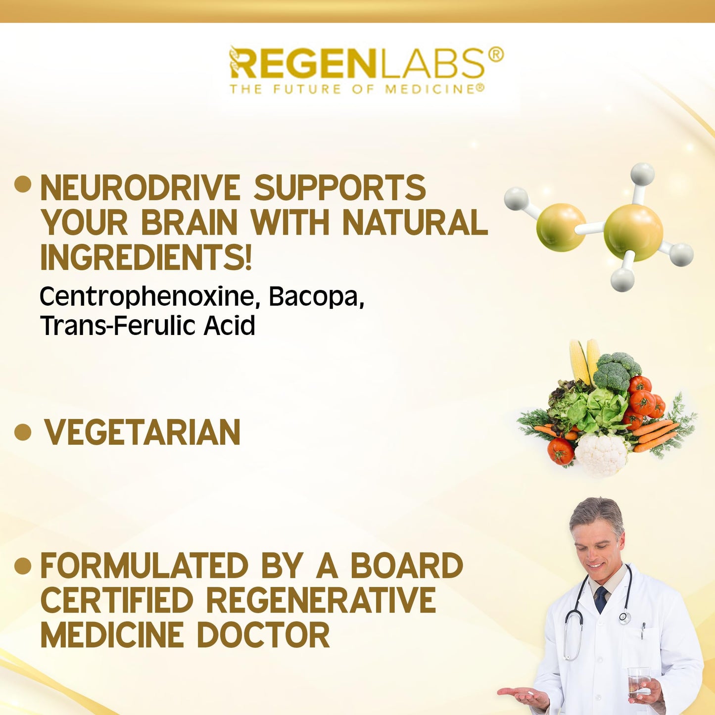 Regen Labs NeuroDrive Memory & Focus Supplement Capsule 1 Count