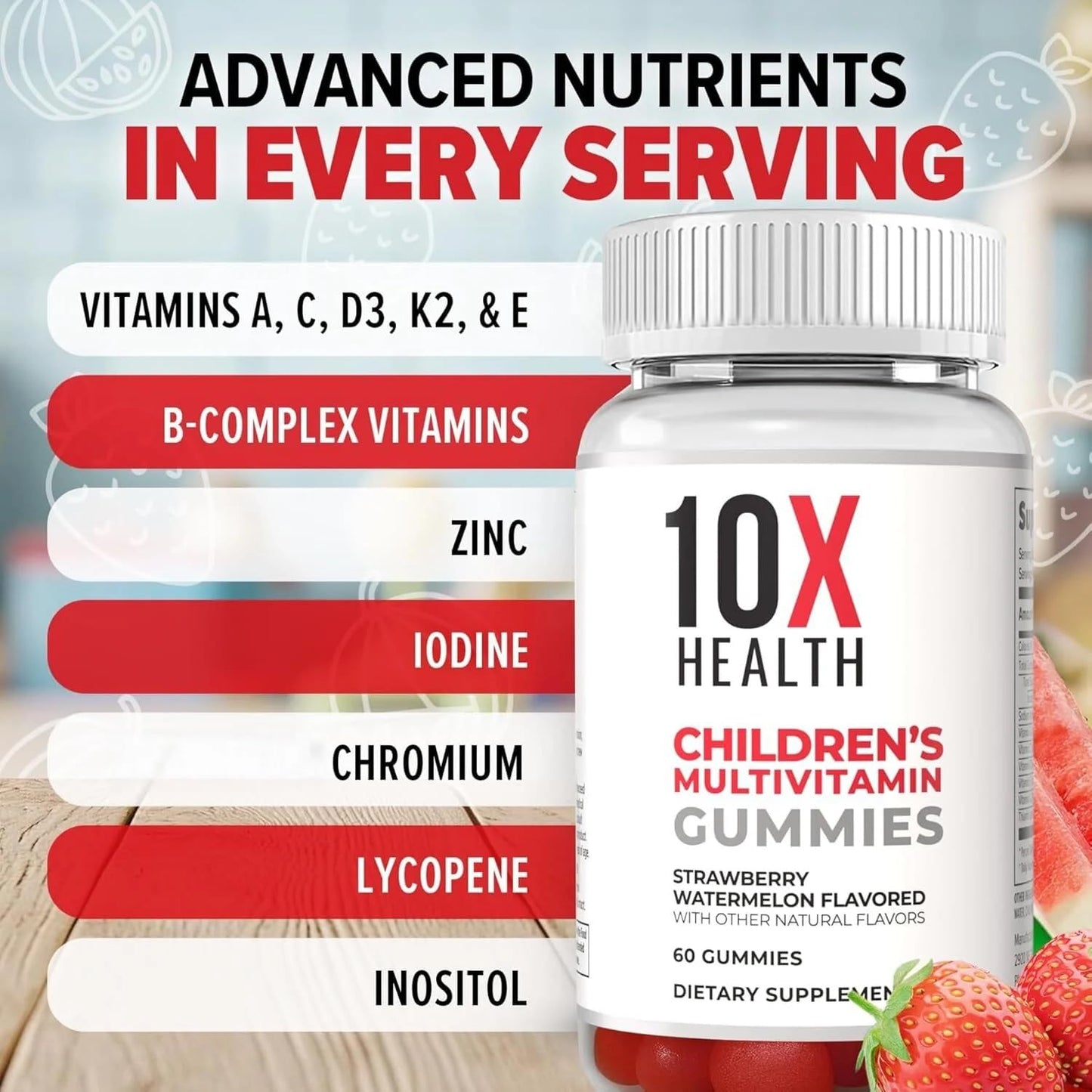 10X Health System Kids Multivitamin Gummy 60