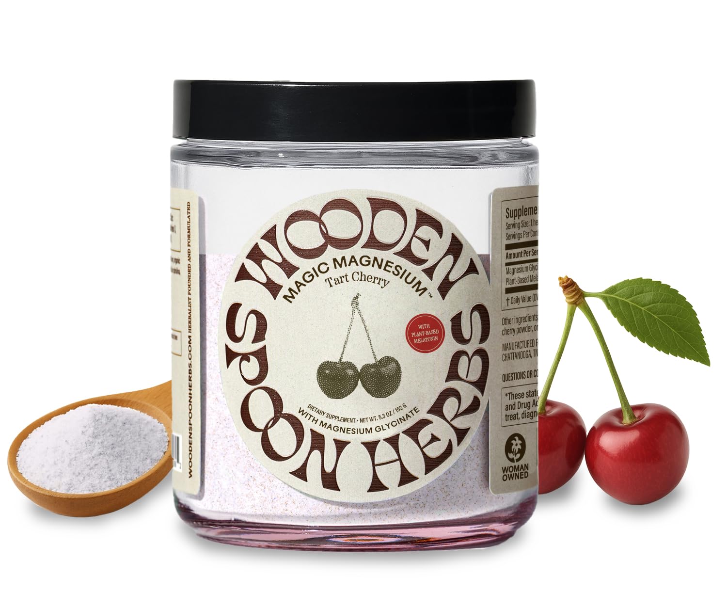 Wooden Spoon Herbs Magic Magnesium Glycinate Powder 5.3 Ounce