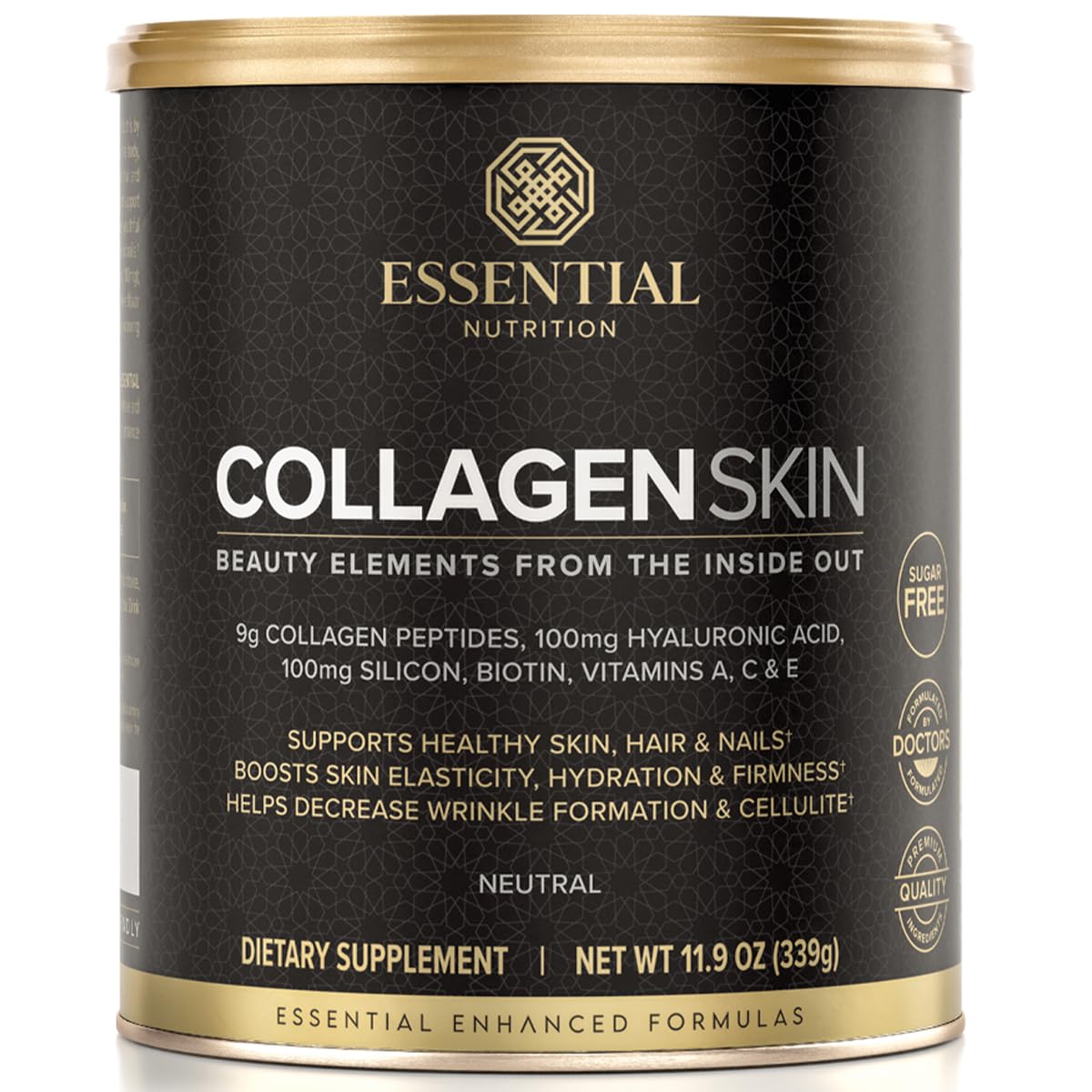 Essential Nutrition Collagen Skin Neutral | Peptides for Skin, Hair & Nails Powder 11.64 Ounce