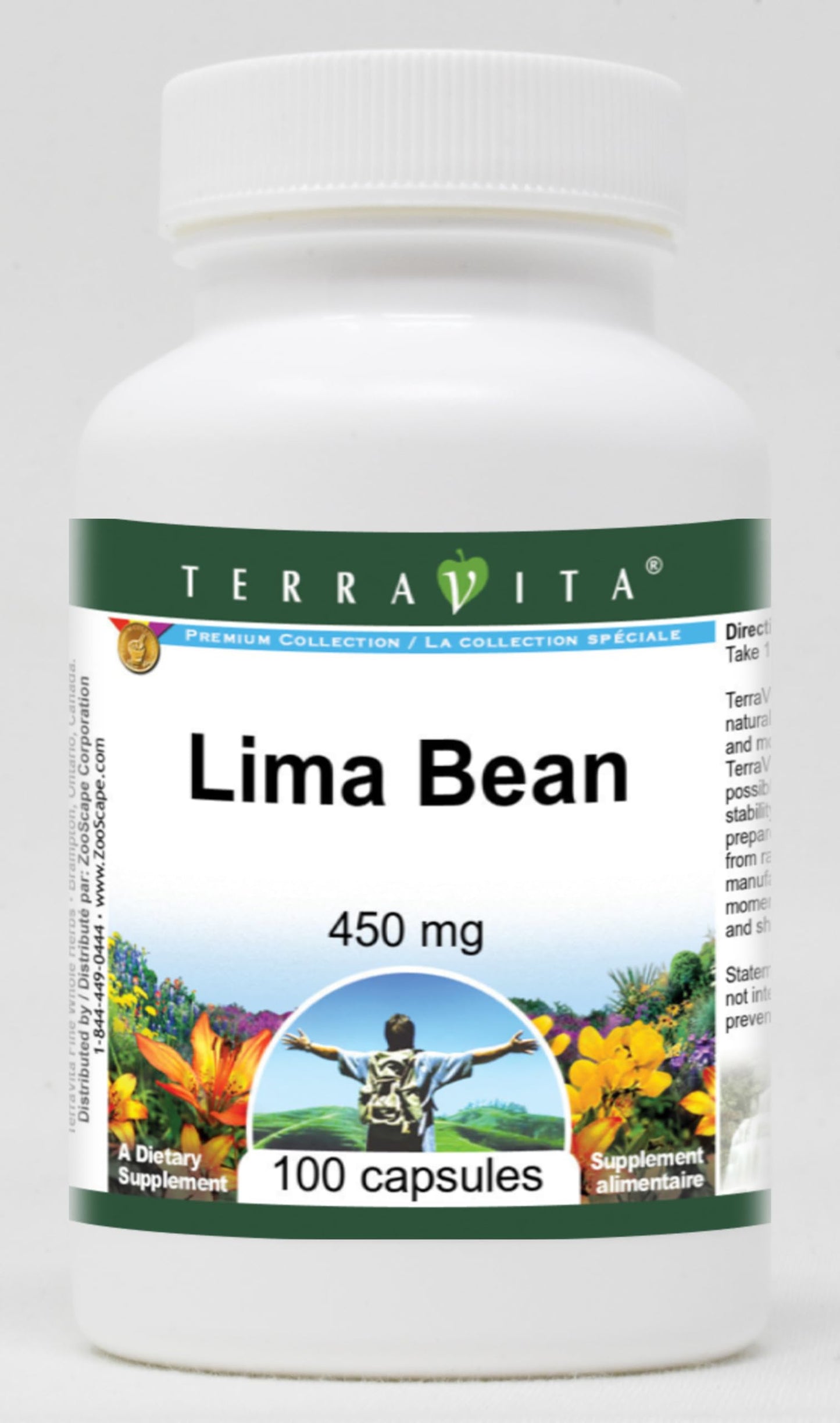 Terravita Lima Bean 450 mg Capsules, 300 Count