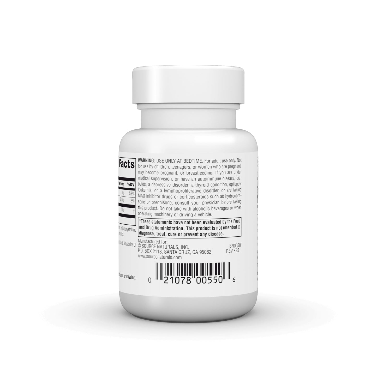 Source Naturals Sleep Science Melatonin 3 mg Tablets, 60 Count